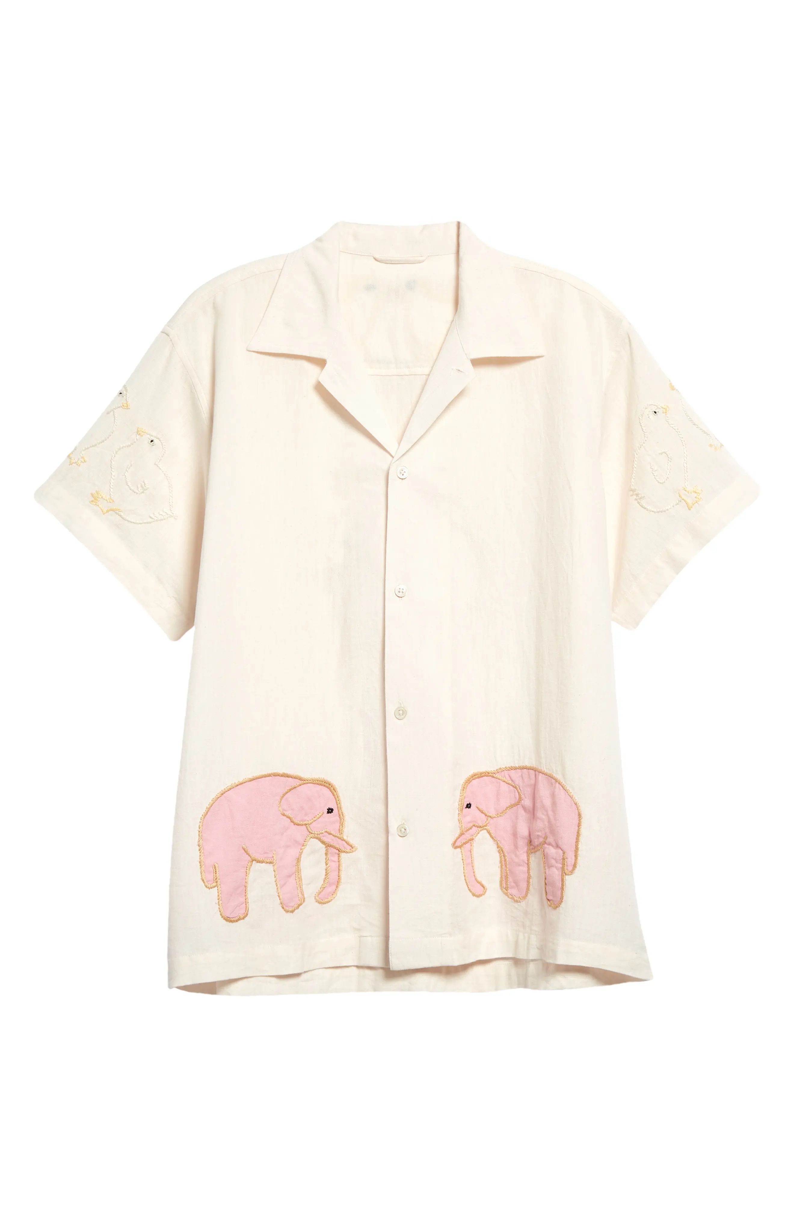 Tiny Zoo Short Sleeve Cotton Button-Up Shirt - 5