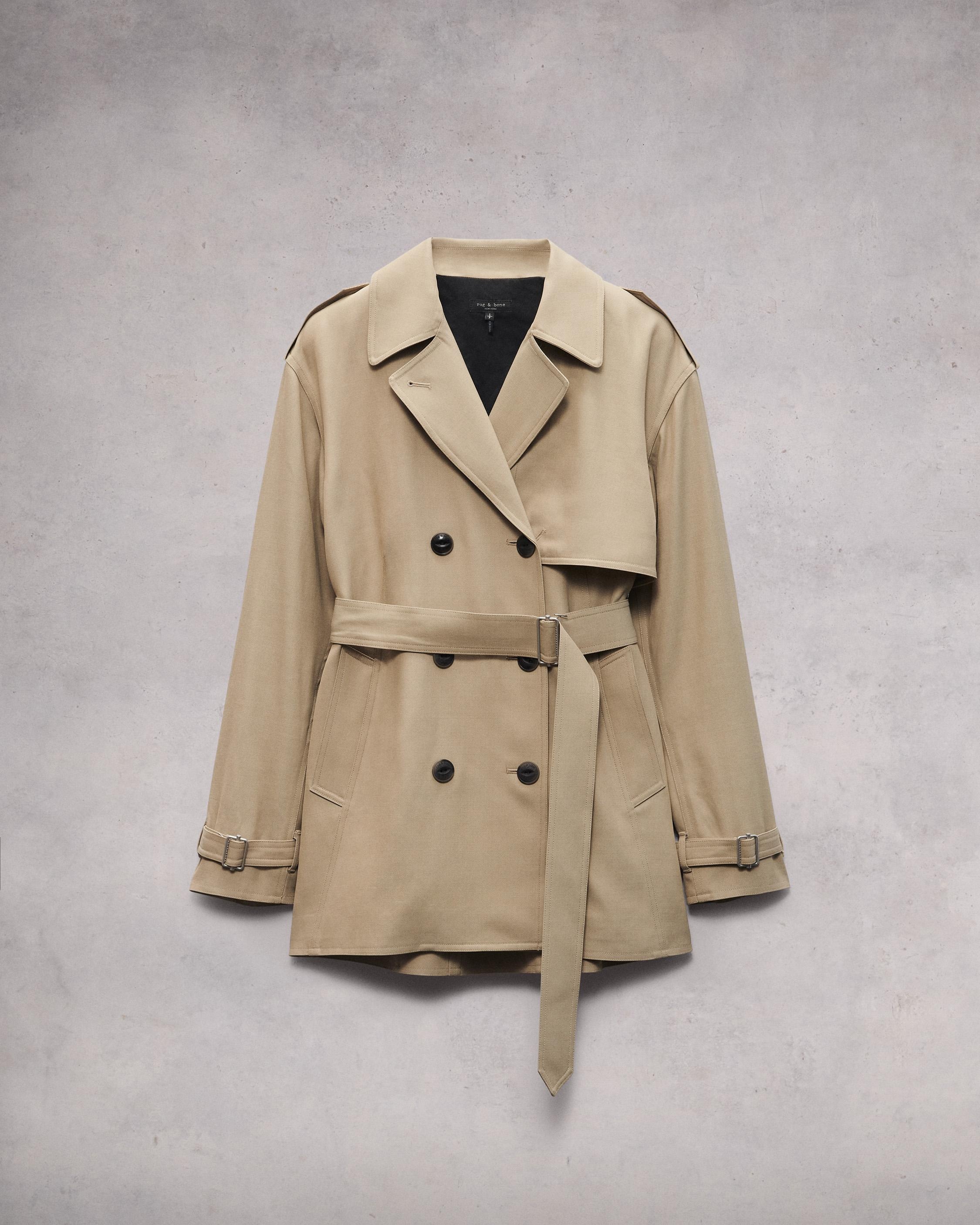 Beverly Cropped Viscose Trench
Relaxed Fit - 1