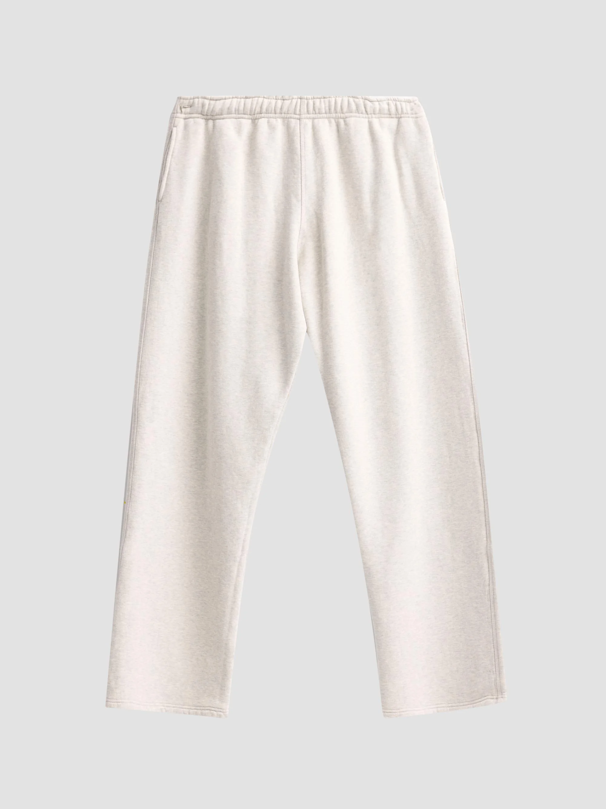 Men's Bi-Material Relaxed Sweatpants - Light Grey Melange - 1