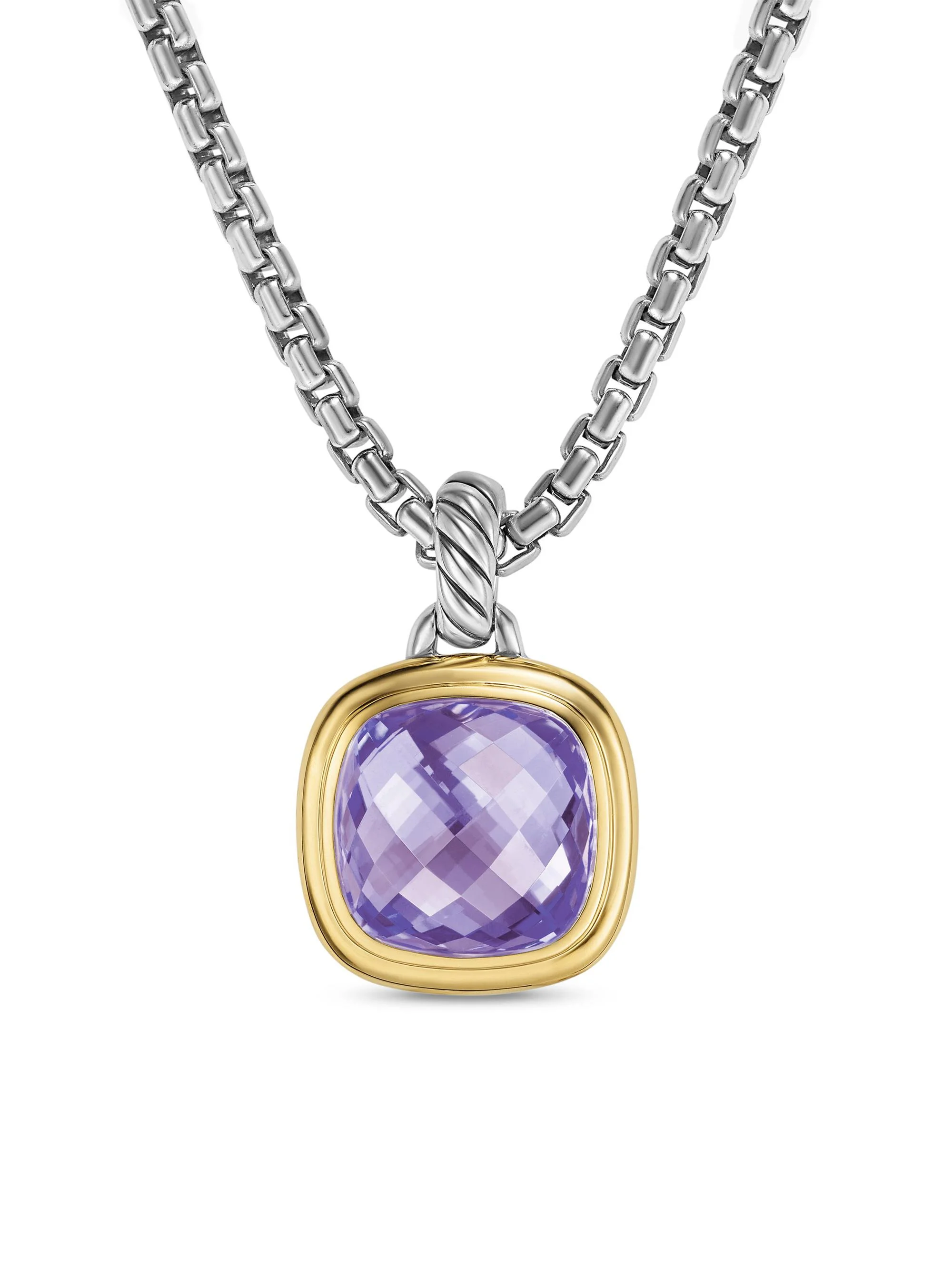 Women's Albion Pendant in Sterling Silver - Amethyst - 1