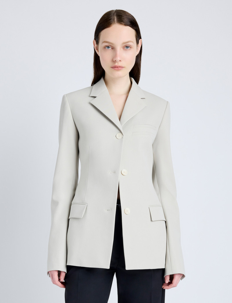 Lark Blazer in Wool Gabardine Suiting 2
