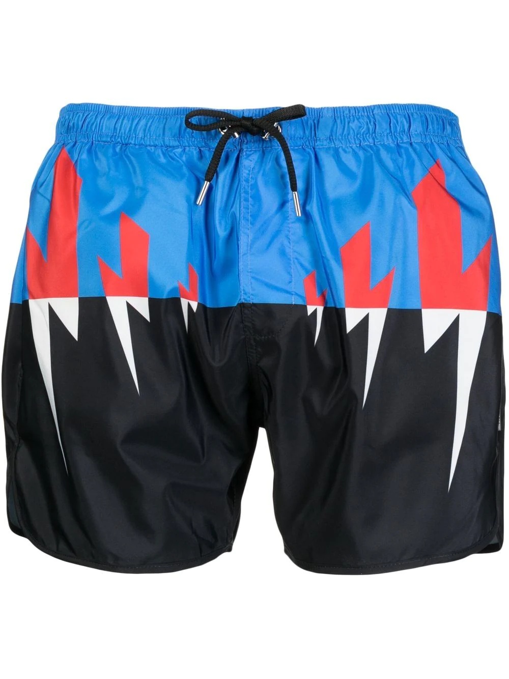 Thunderbolt-print swim shorts - 1