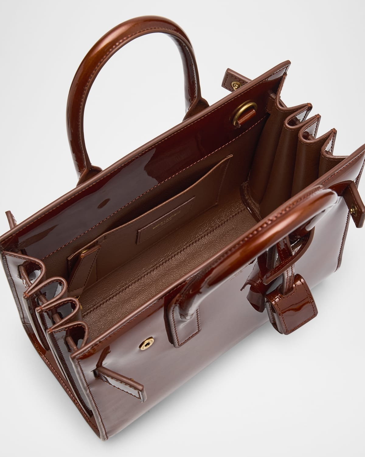 Sac de Jour Nano Top-Handle Bag in Patent Leather - 4
