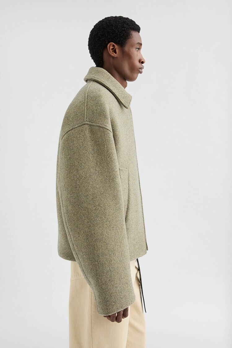 Wool Gabardine Padded Blouson - 2