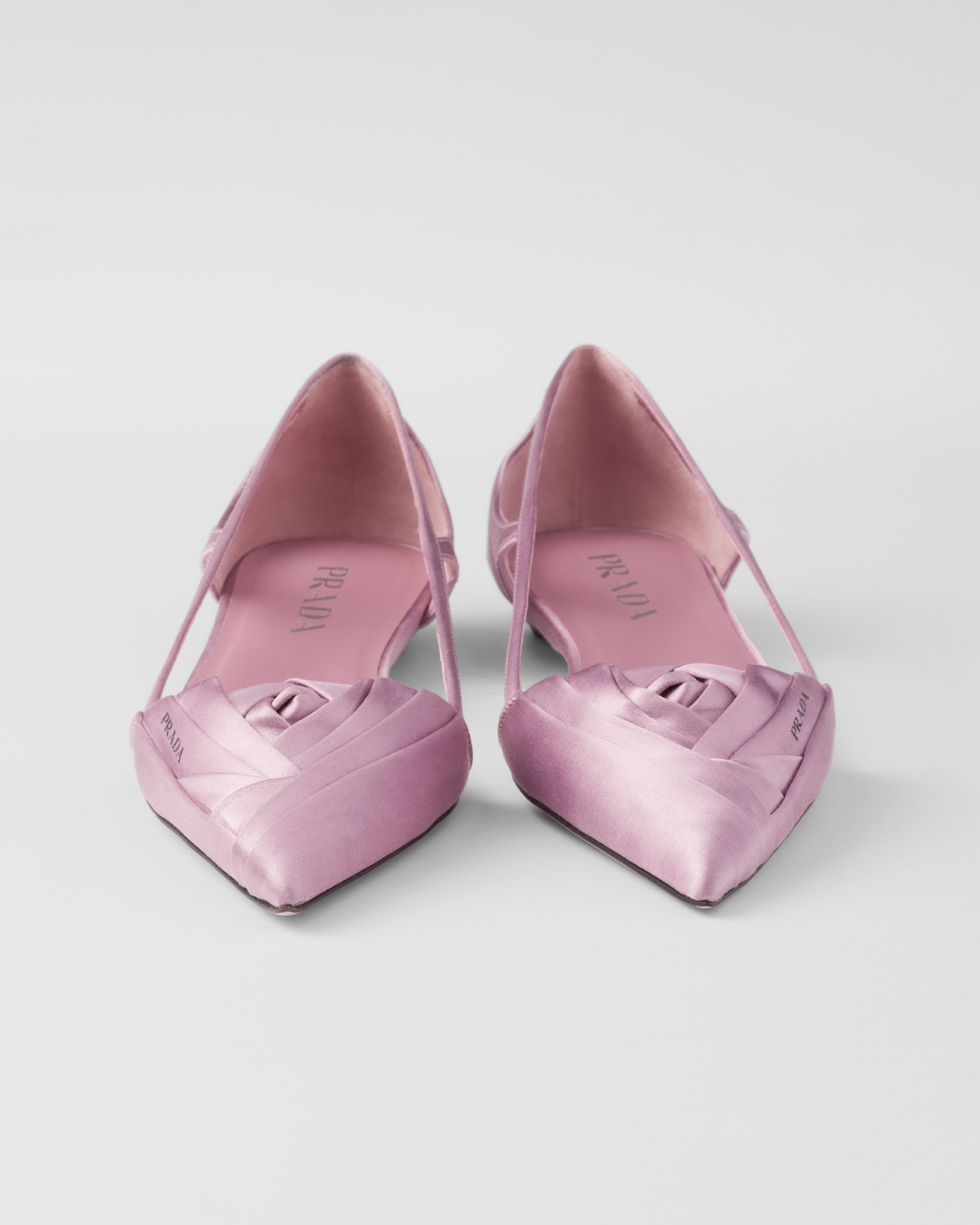 Satin cut-out ballerinas - 5