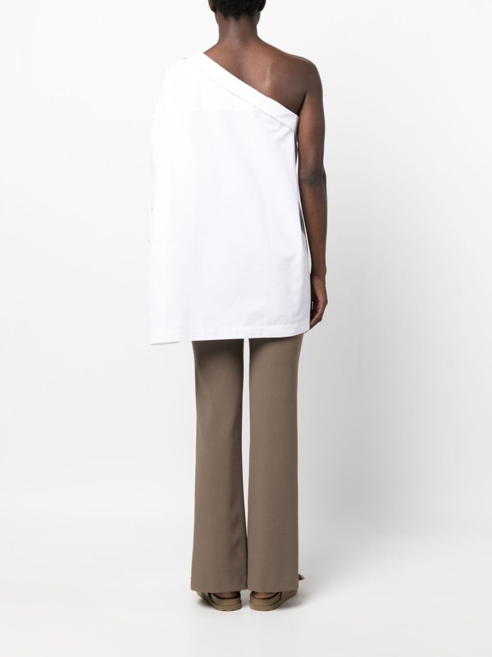 asymmetric one-sleeve top - 4