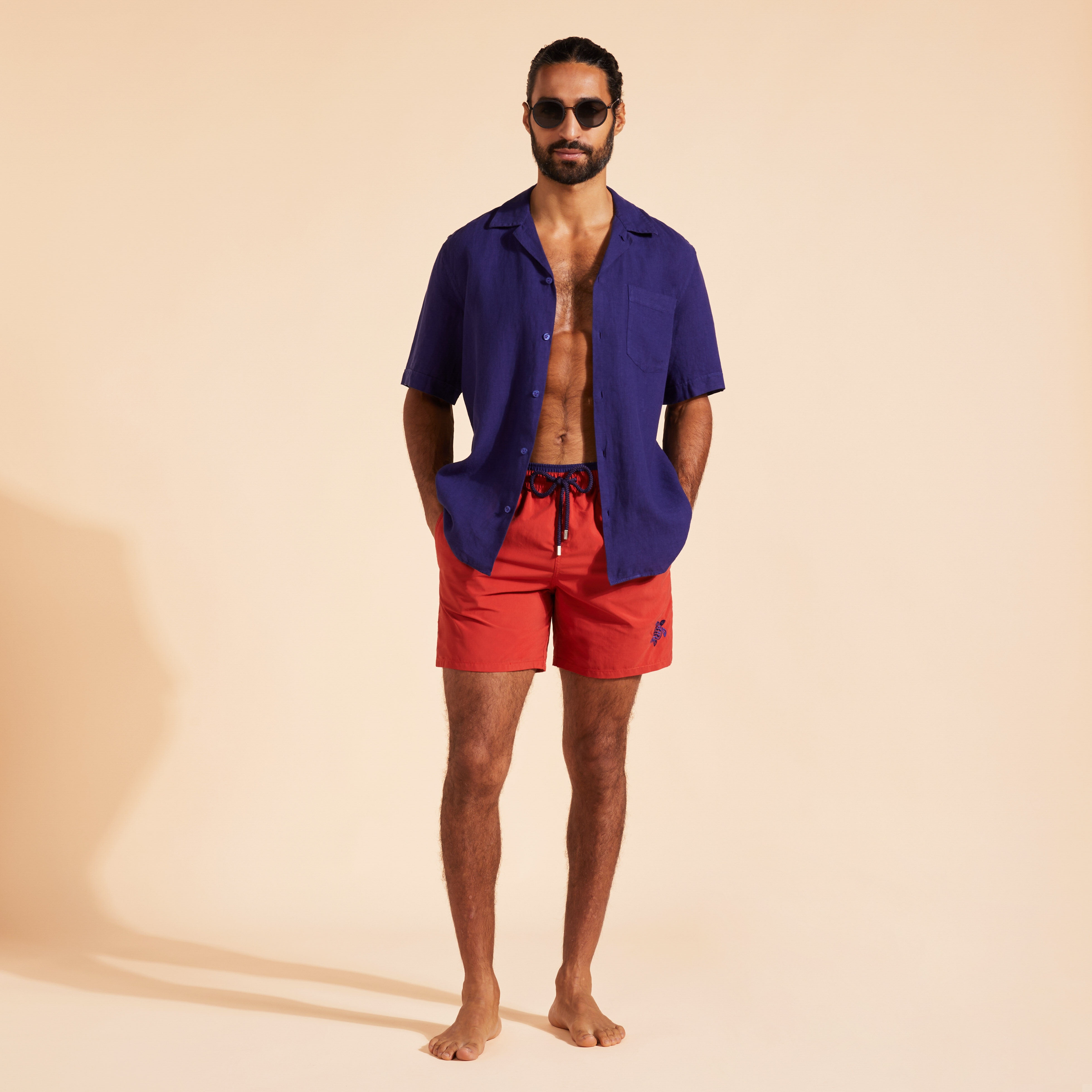 Men Swim Trunks Bicolor - 5