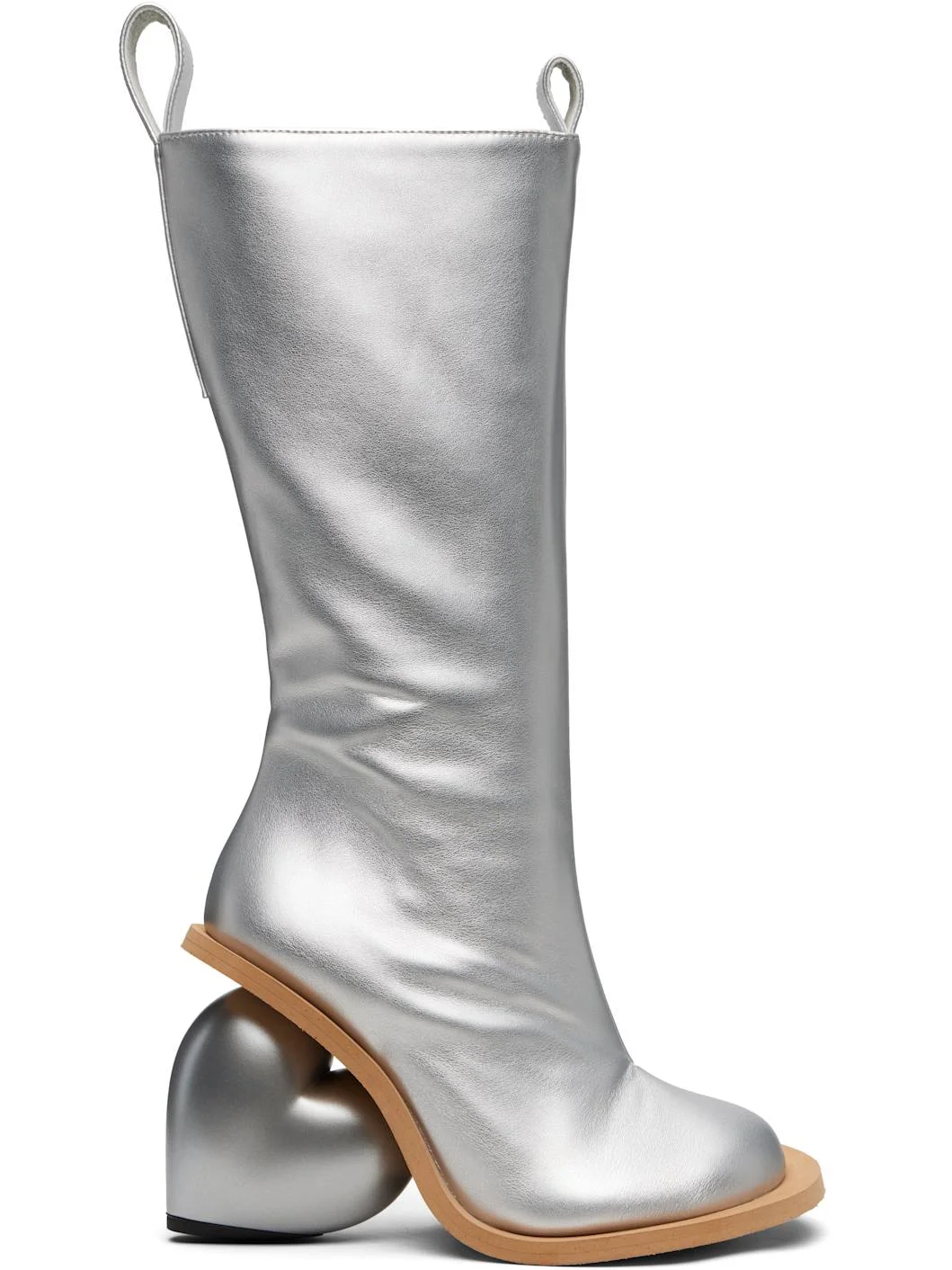 SSENSE Exclusive Silver Love Tall Boots - 1