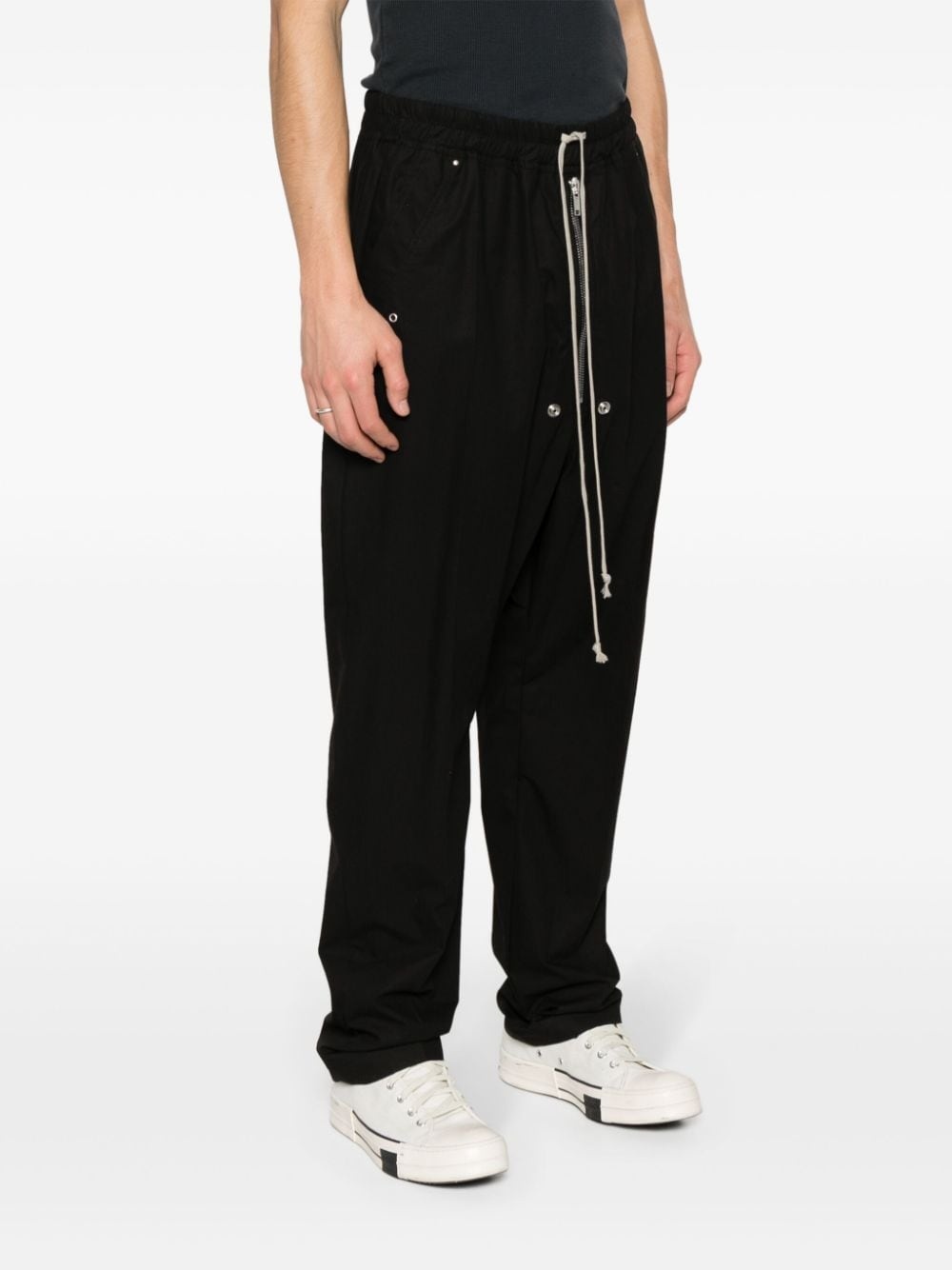 tapered drop-crotch trousers - 3