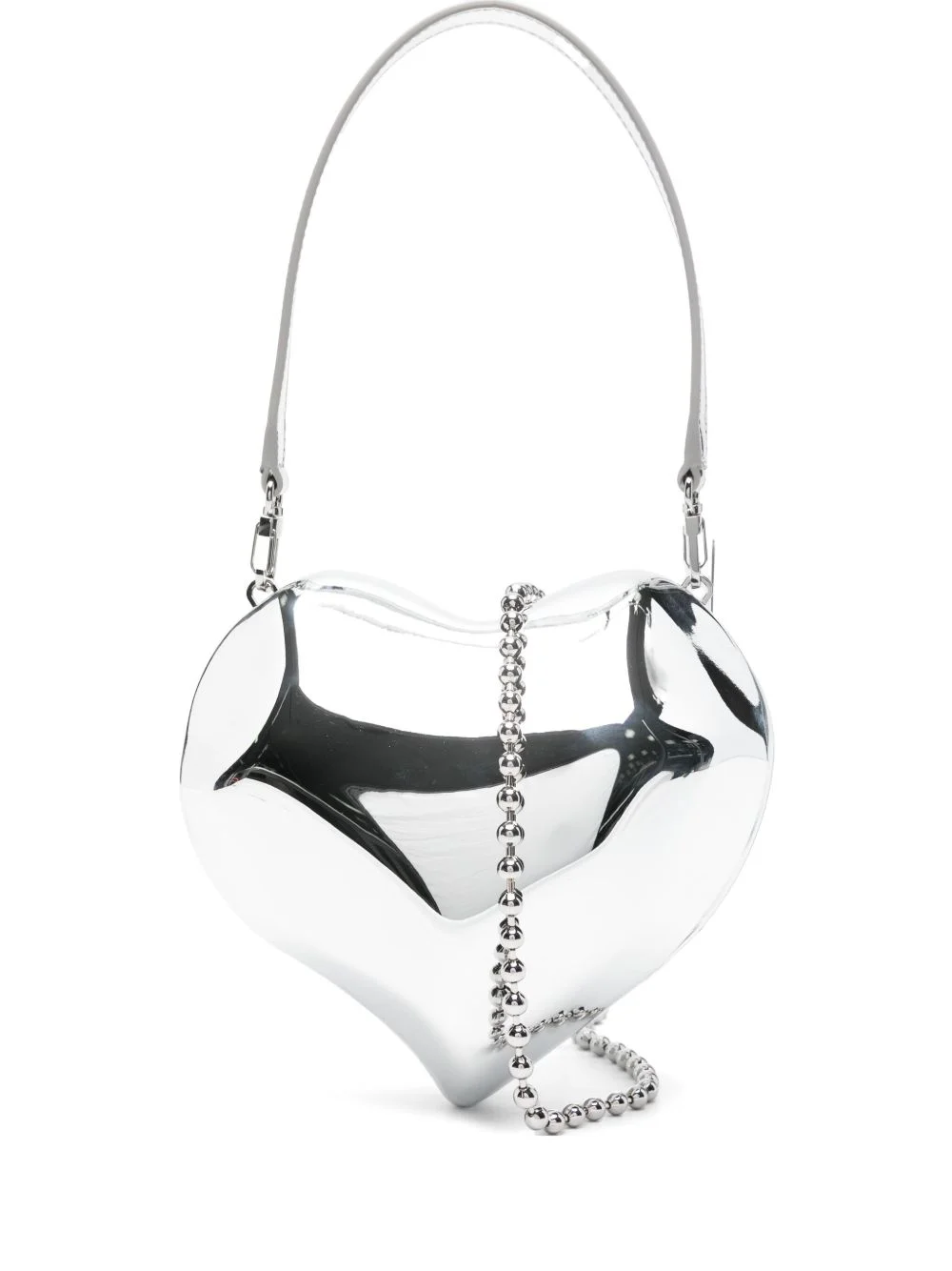 heart-shaped molded clutch bag - 1