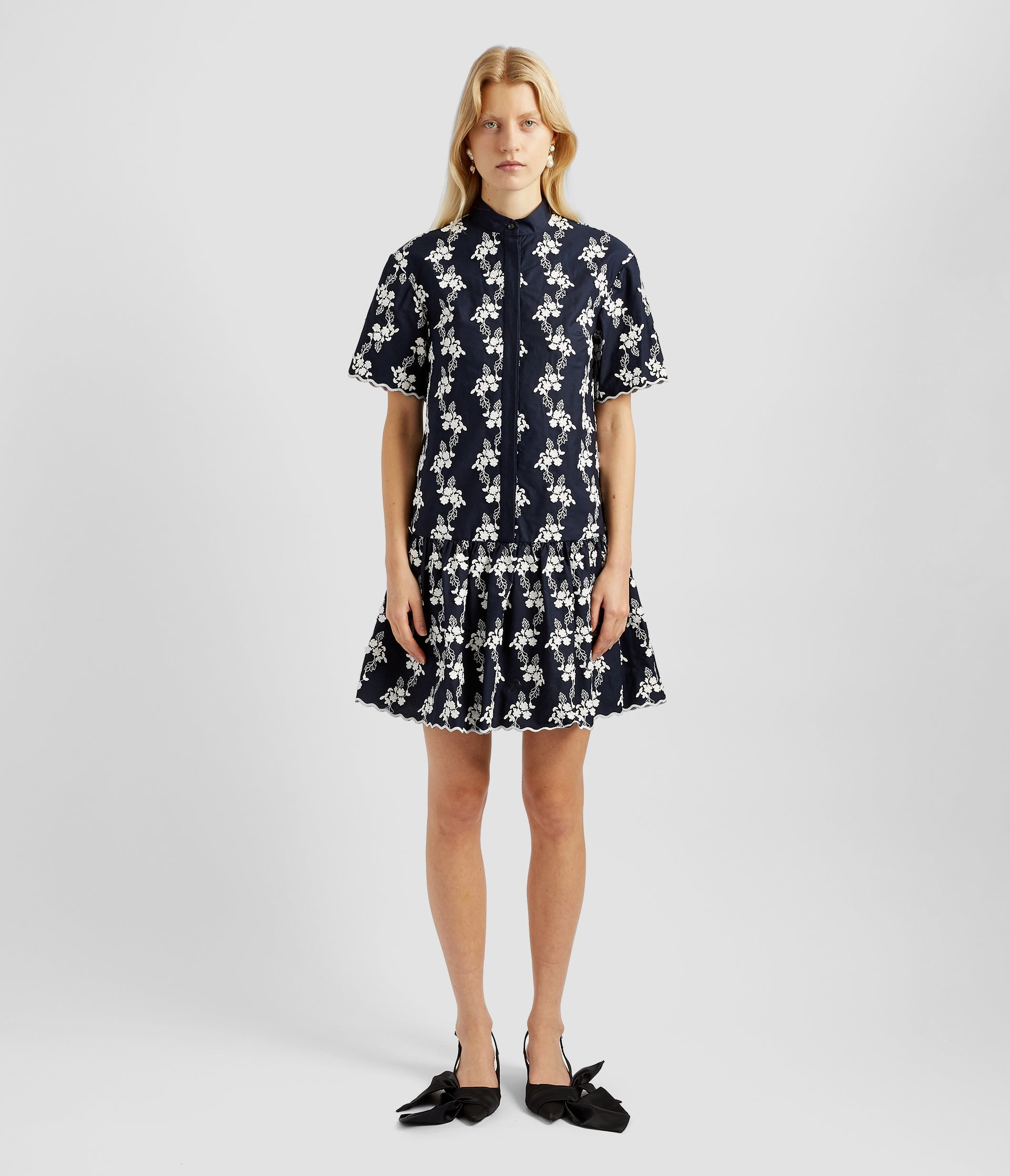 BUTTON DOWN MINI DRESS - 2