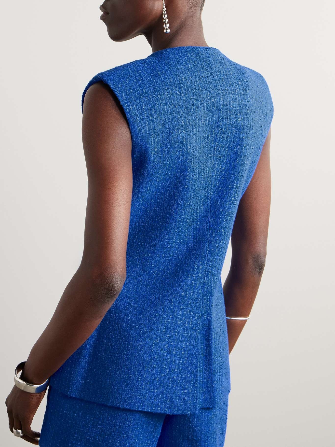 【Veronica Beard】 Tamaraコットンブレンドツイードベスト Veronica Beard Tamara cotton-blend tweed vest Veronica Beard