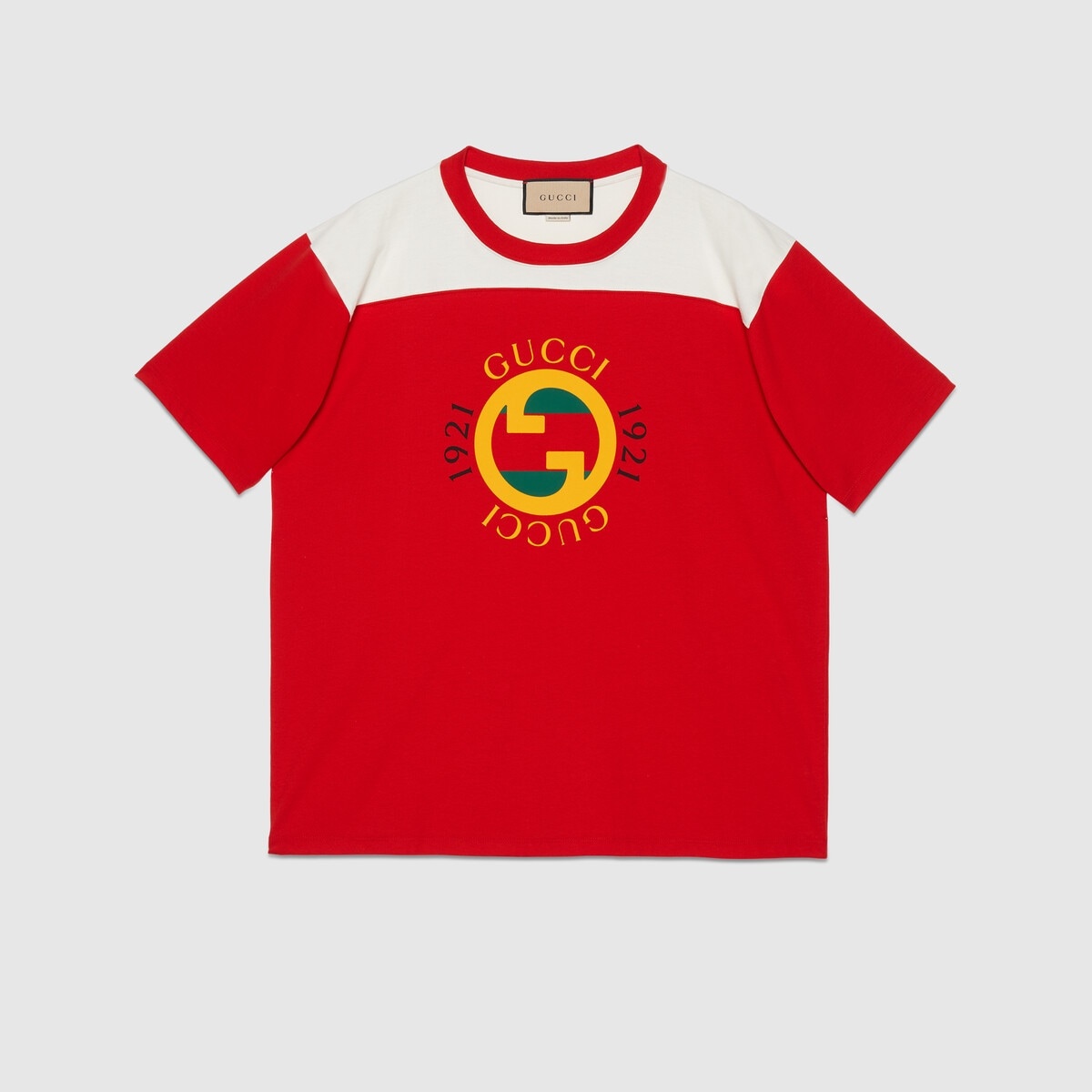 【GUCCI】1921 Interlocking Print Cotton Short-Sleeve T-Shirt 1921 Interlocking G T-shirt | Gucci | OTTODISANPIETRO