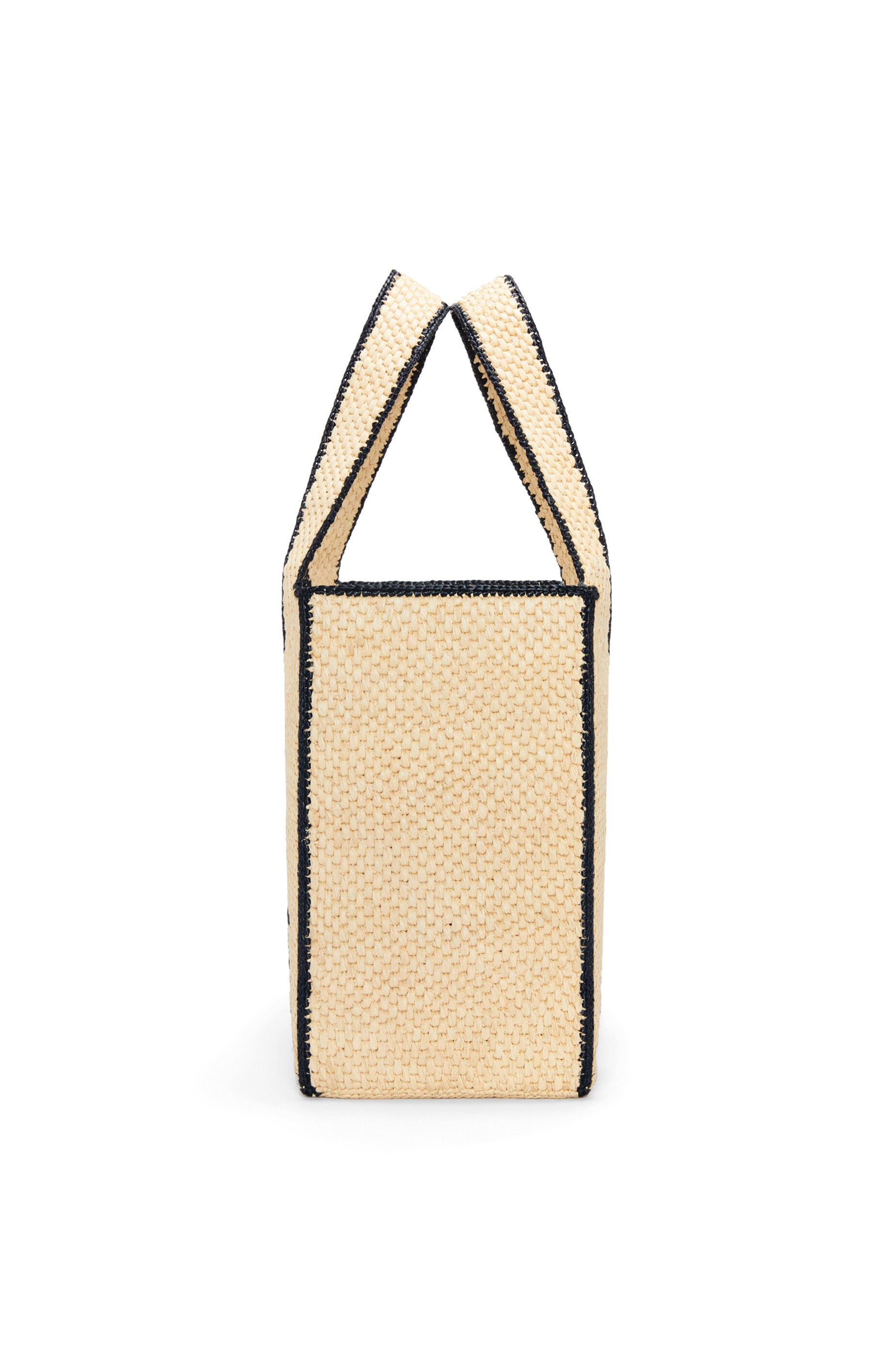 Large LOEWE Font Tote in raffia - 3