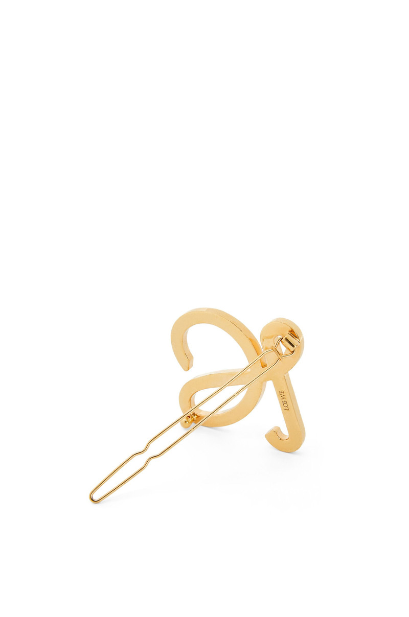 Hairpin in metal and pearls 3