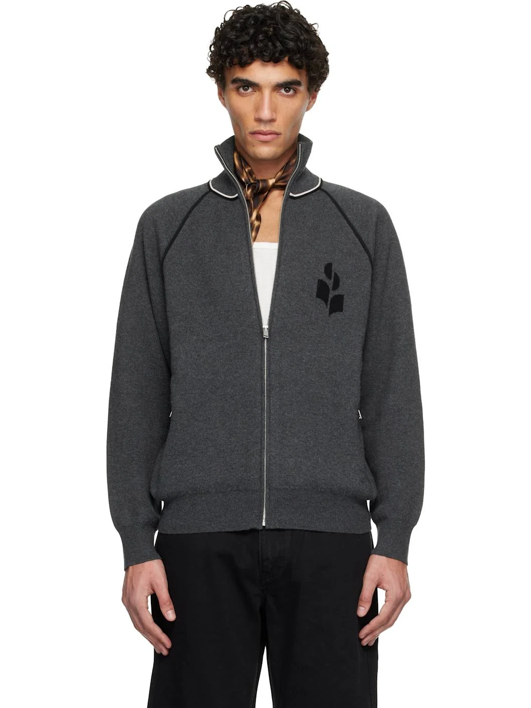 Gray Sergio Cardigan Jacket - 1