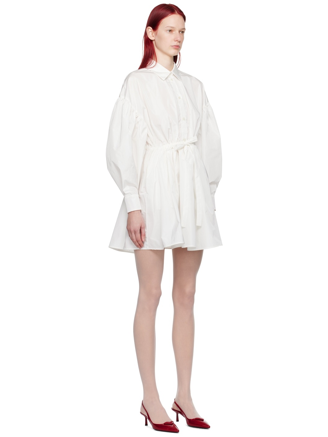 Off-White Balloon Sleeve Minidress - 2