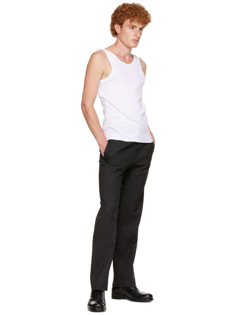 STEFAN COOKE Gray Polyester Trousers outlook