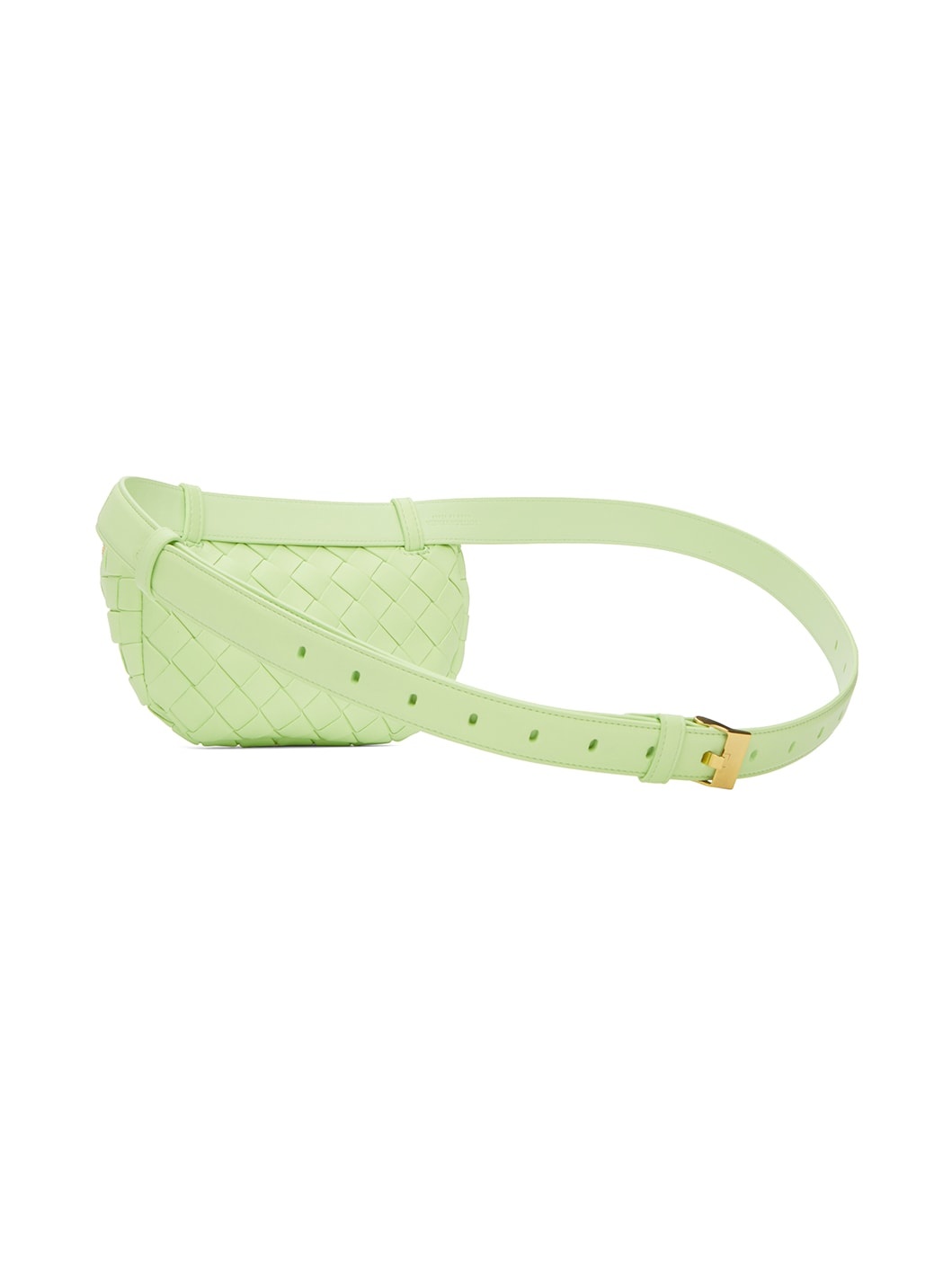 Green Intrecciato Belt Bag - 3