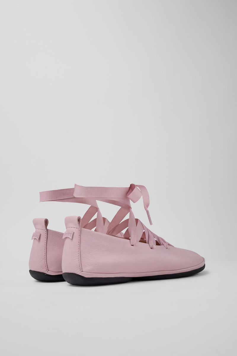 CAMPERLAB Pink Leather Ballerinas for Women. outlook