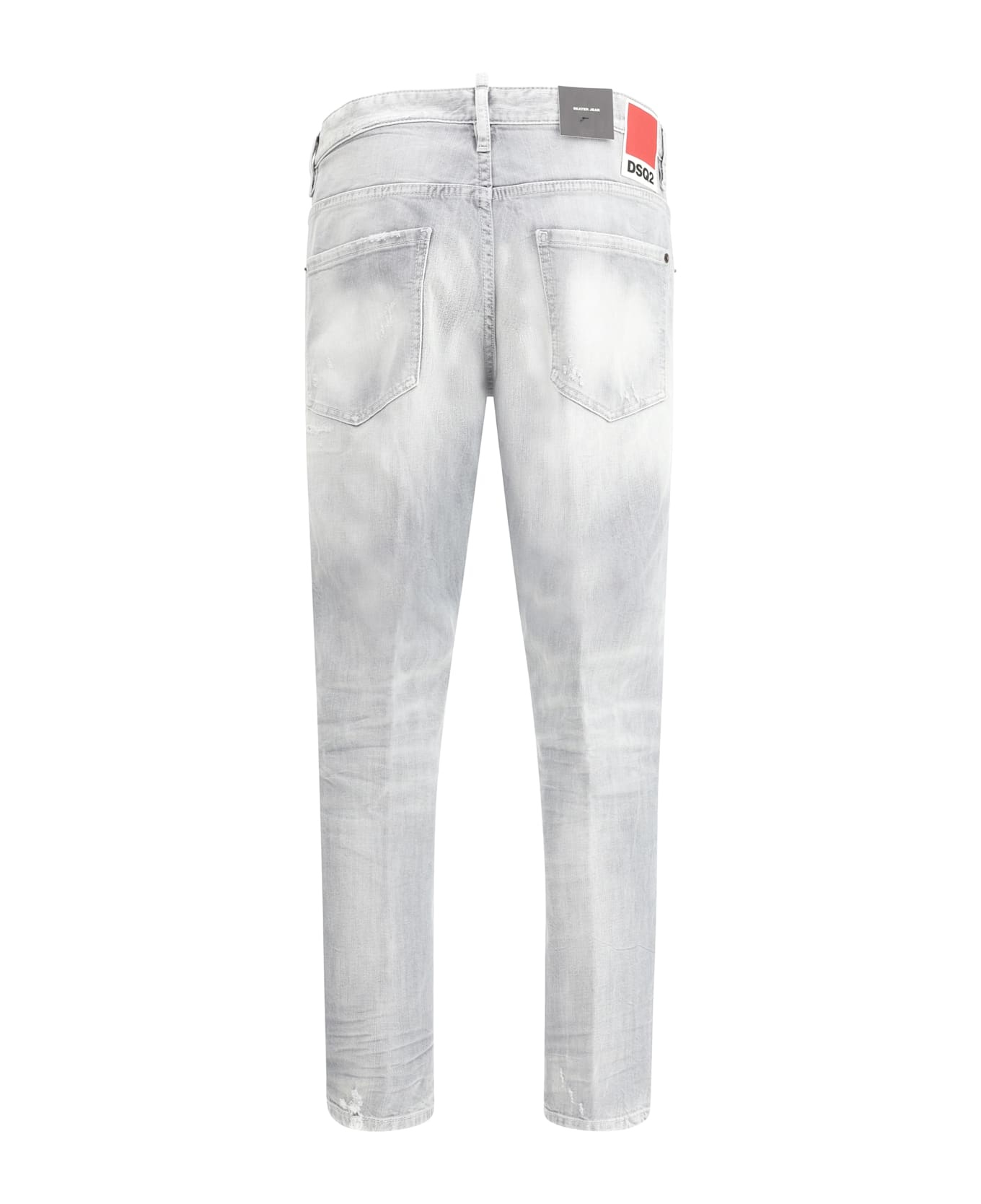 'skater' Light Grey Cotton Jeans - 2