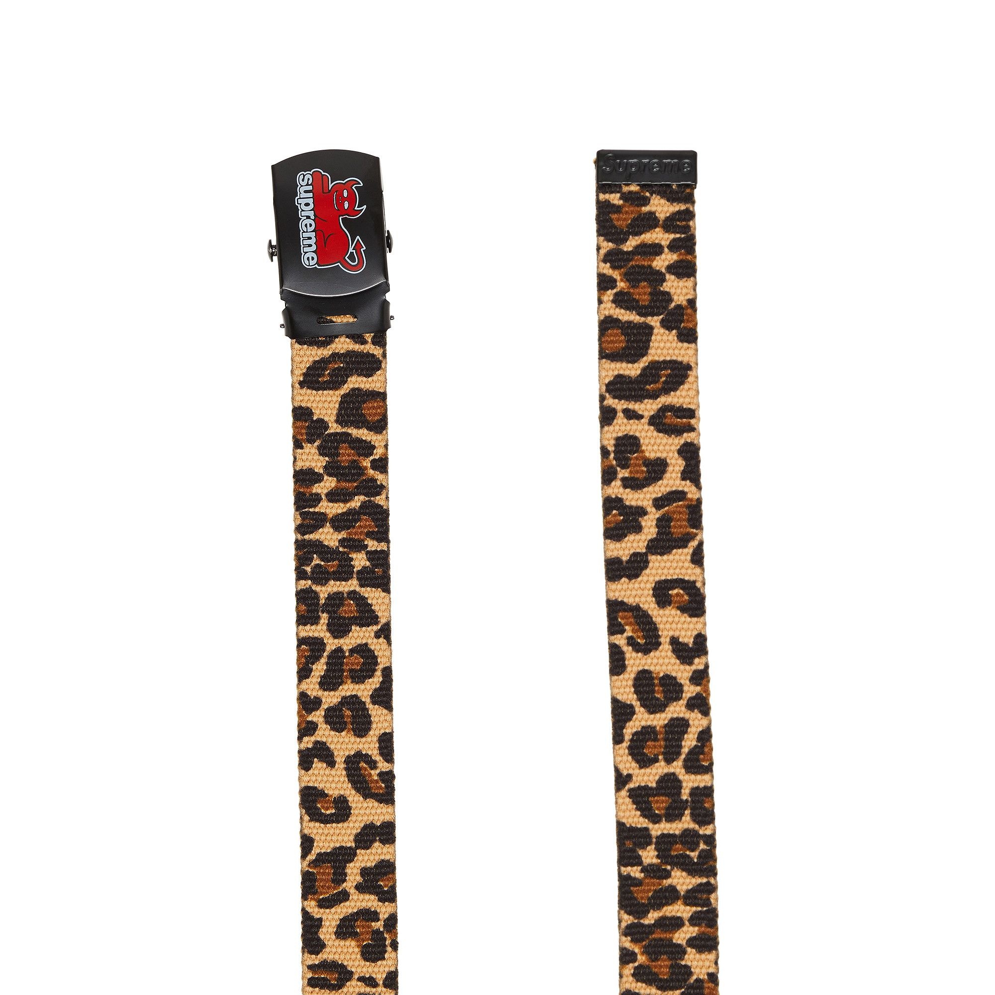 Supreme x Toy Machine Webbing Belt 'Leopard' - 2