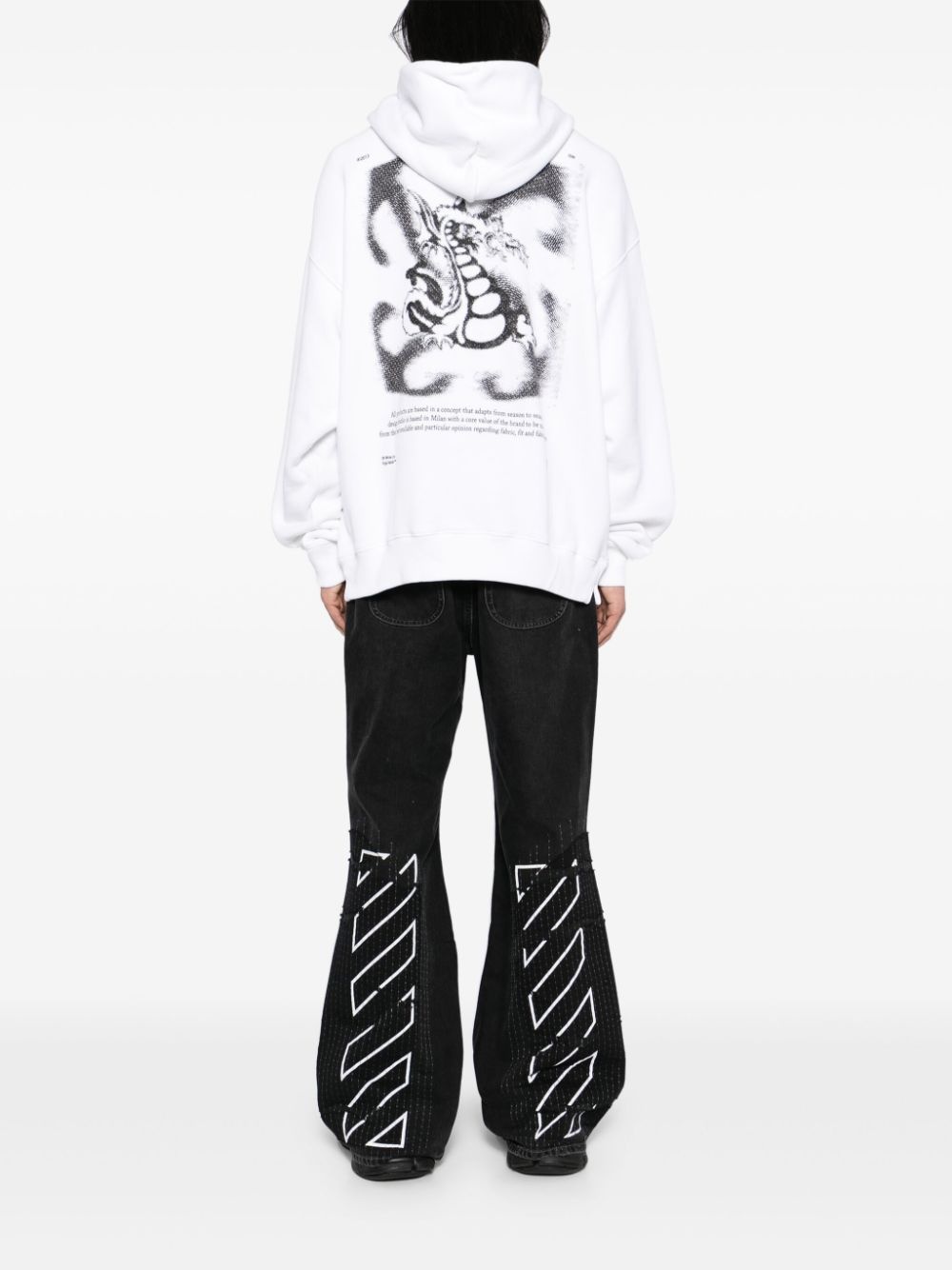 logo-print hoodie - 2