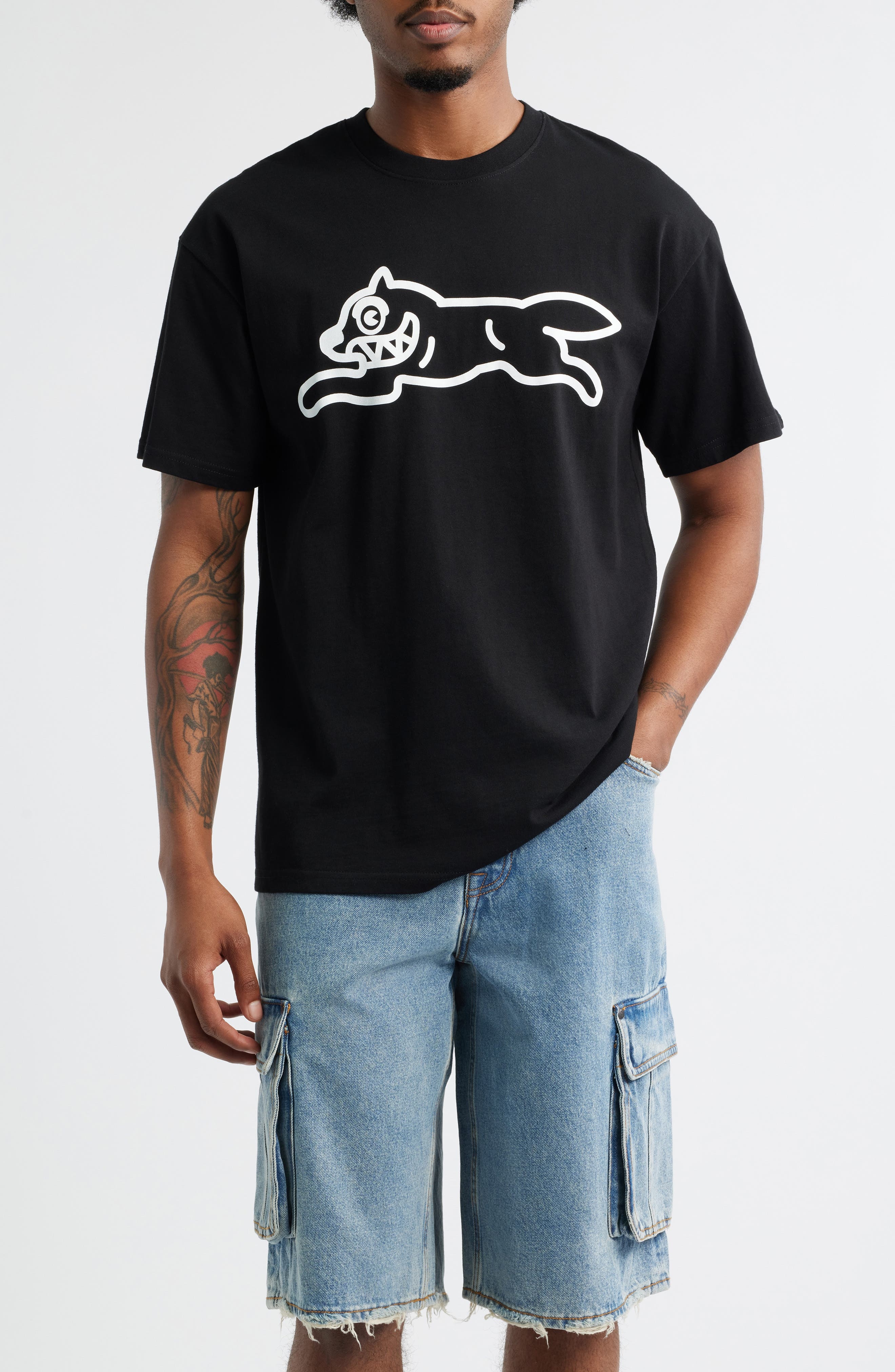 ICECREAM Checker Graphic T-Shirt in Black at Nordstrom - 1