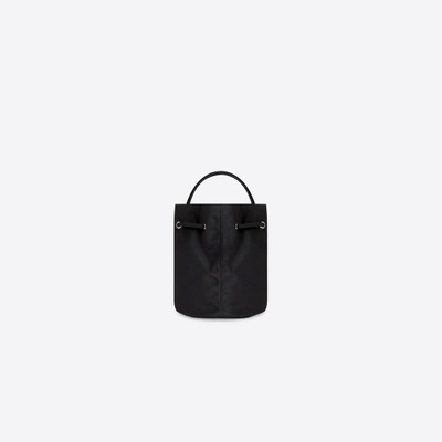 BALENCIAGA Women's Wheel Xs Drawstring Bucket Bag in Black outlook