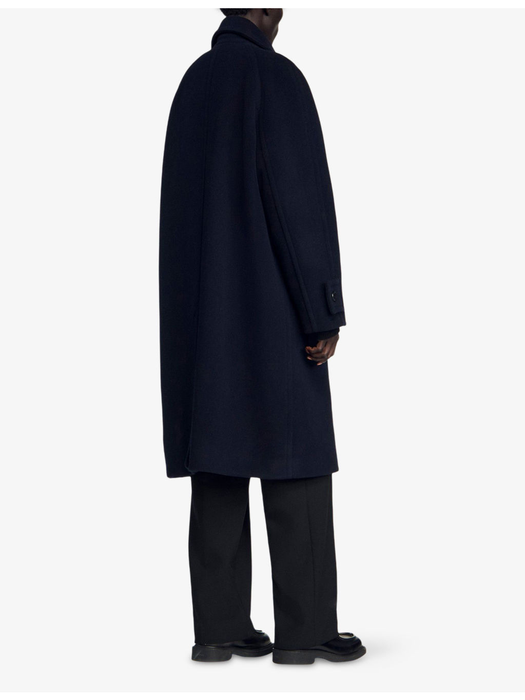 Lapel-Collar Double-Breasted Wool Coat - 4