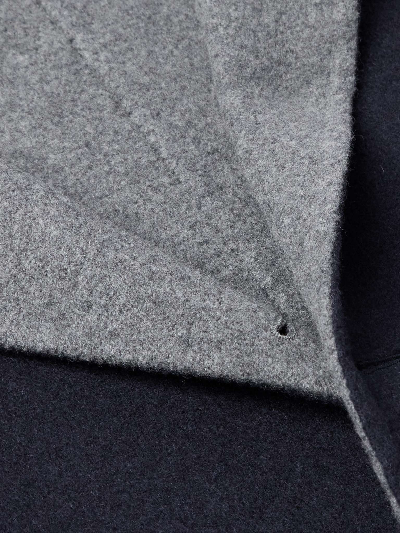 Nehru-Collar Reversible Wool Blazer - 3