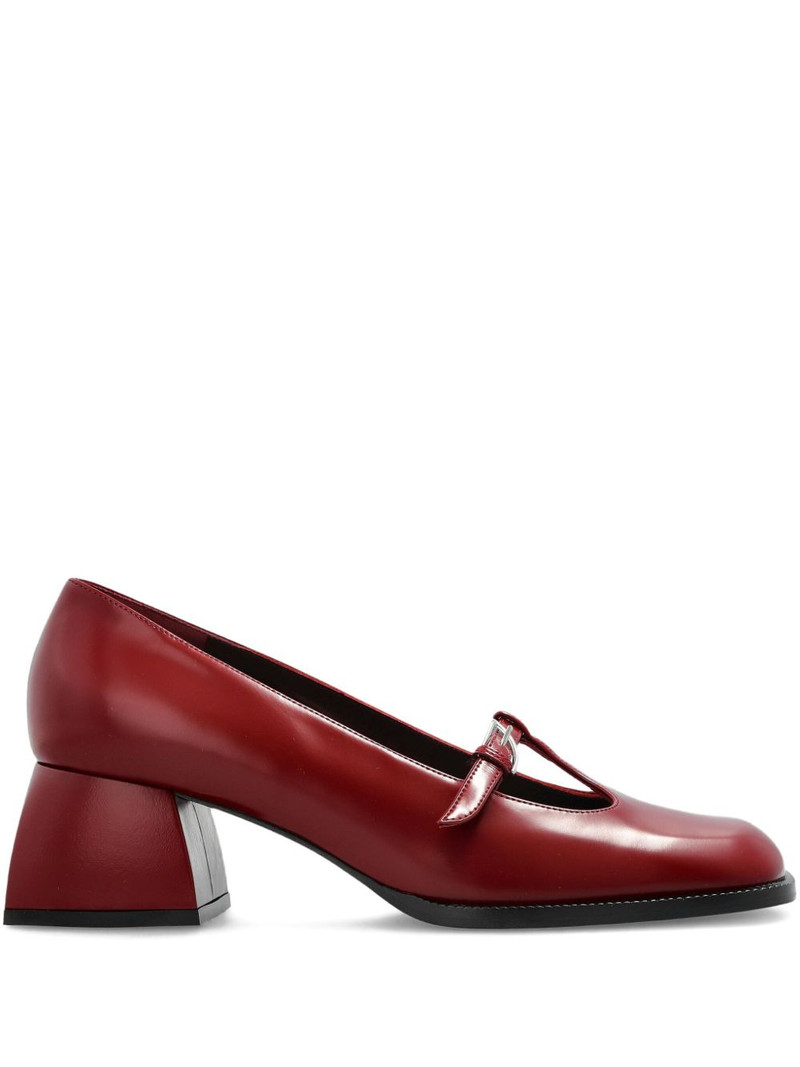 T-bar block-heel pumps 1