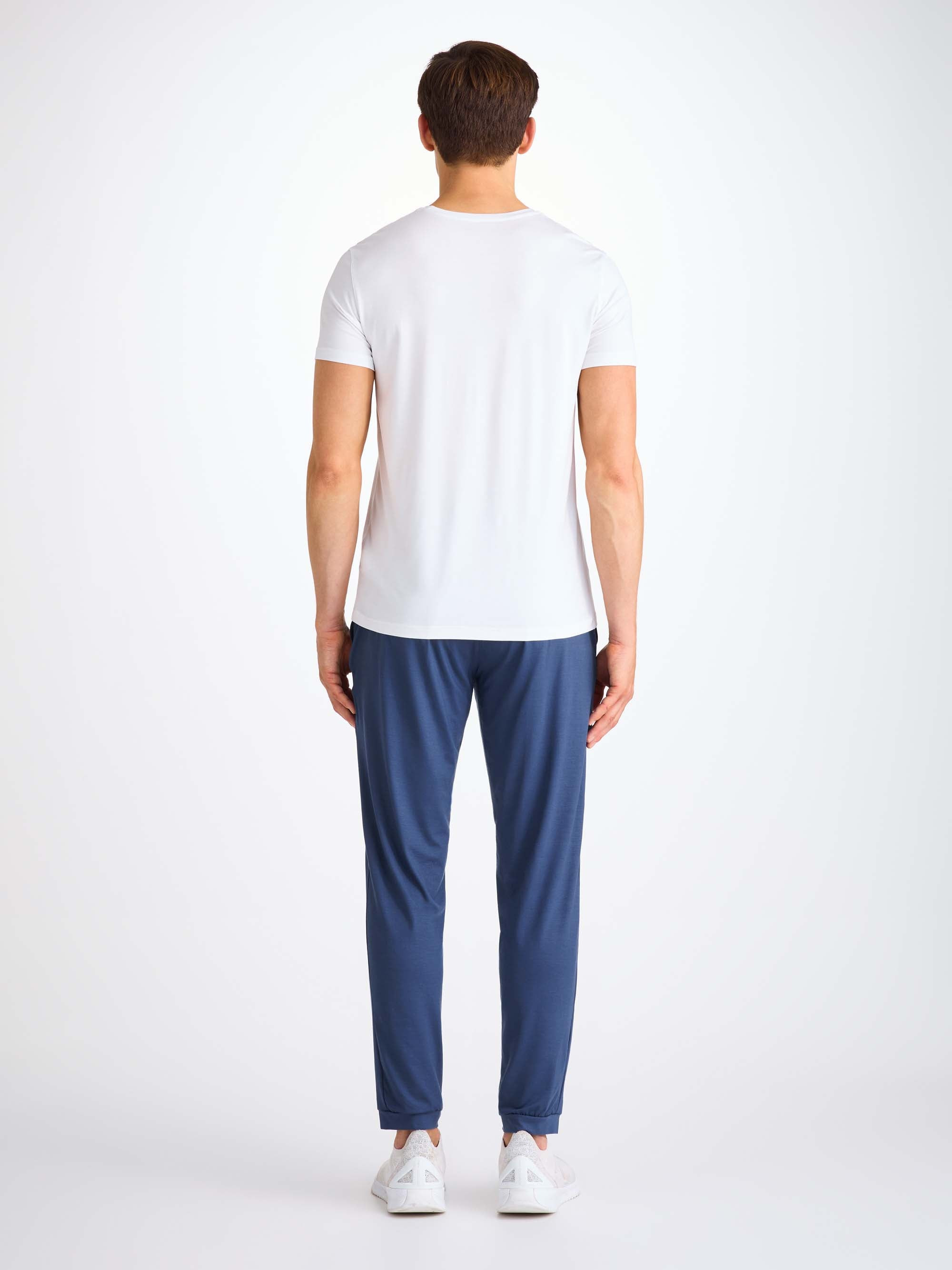 Men's Track Pants Basel Micro Modal Stretch Sapphire - 4