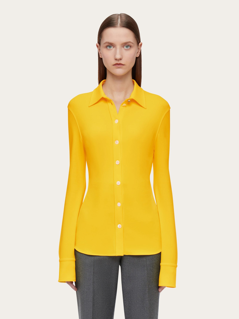 FERRAGAMO Stretch jersey shirt outlook