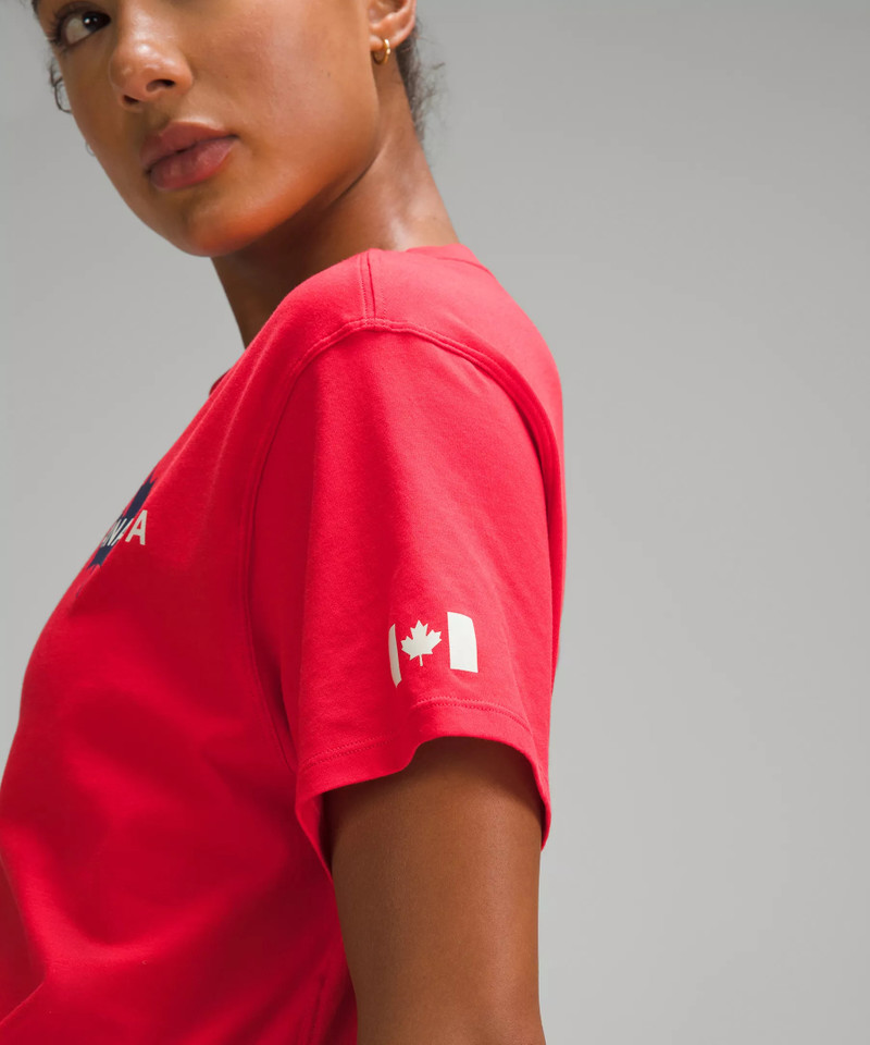 Team Canada Women's Cotton Jersey T-Shirt *COC Logo 5