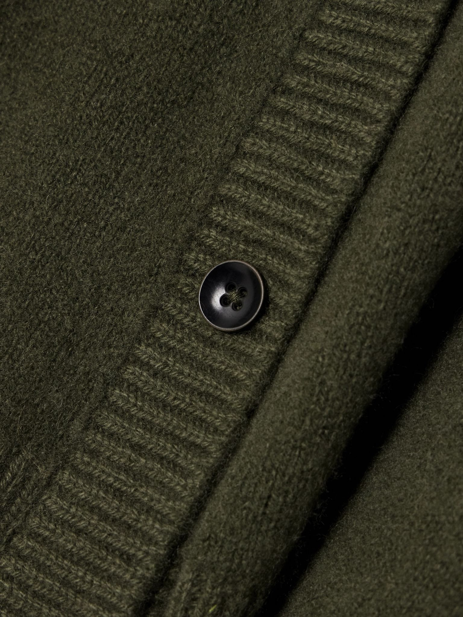 Cashmere cropped cardigan Green - 5