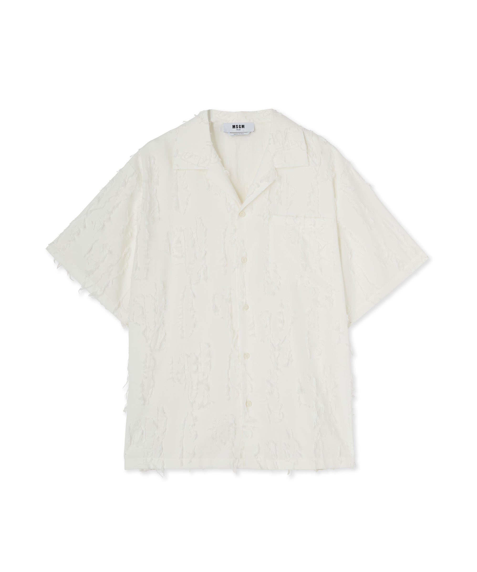 Jacquard fil coupè bowling shirt - 1