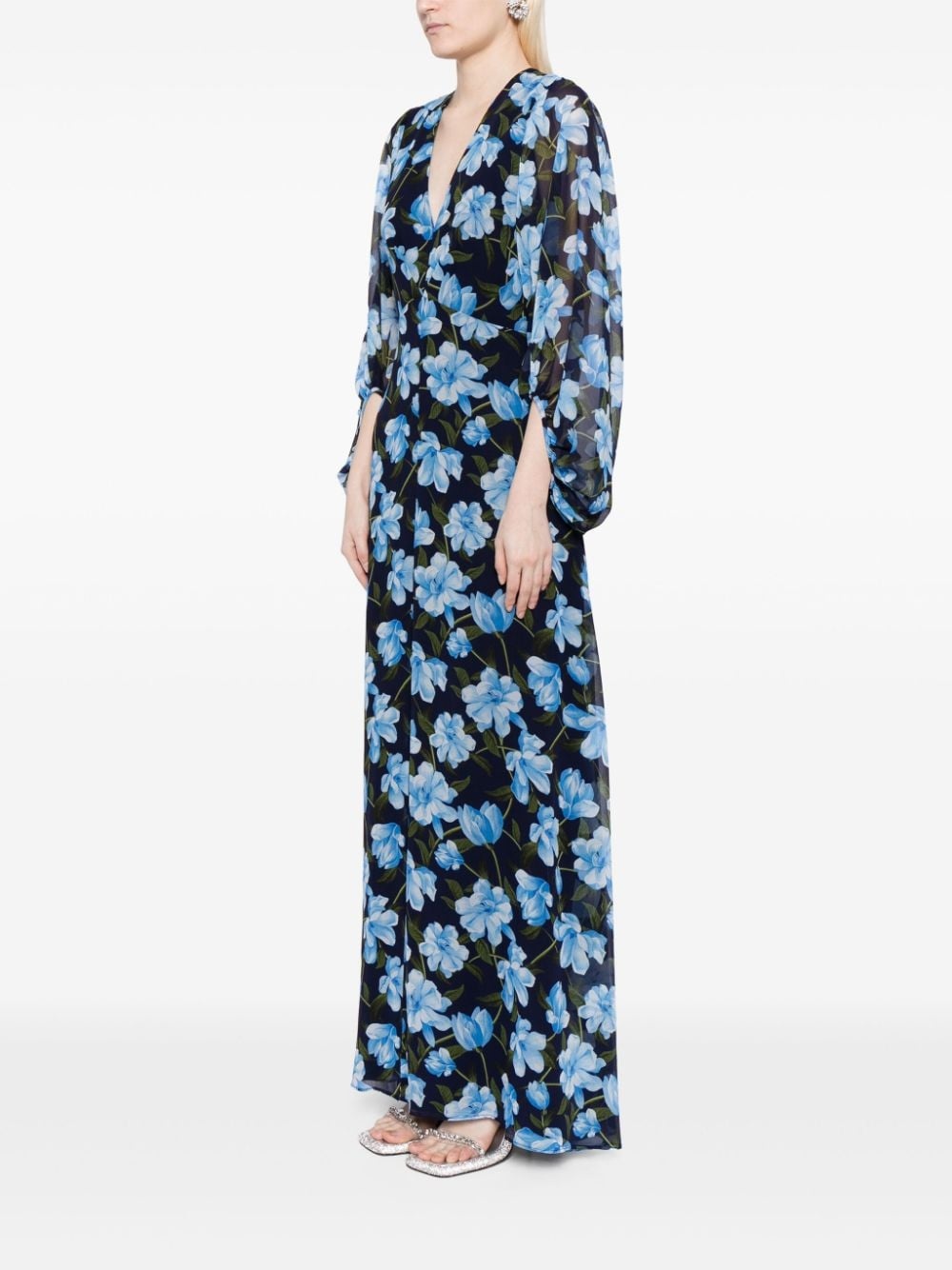 Jenny floral-print gown - 3