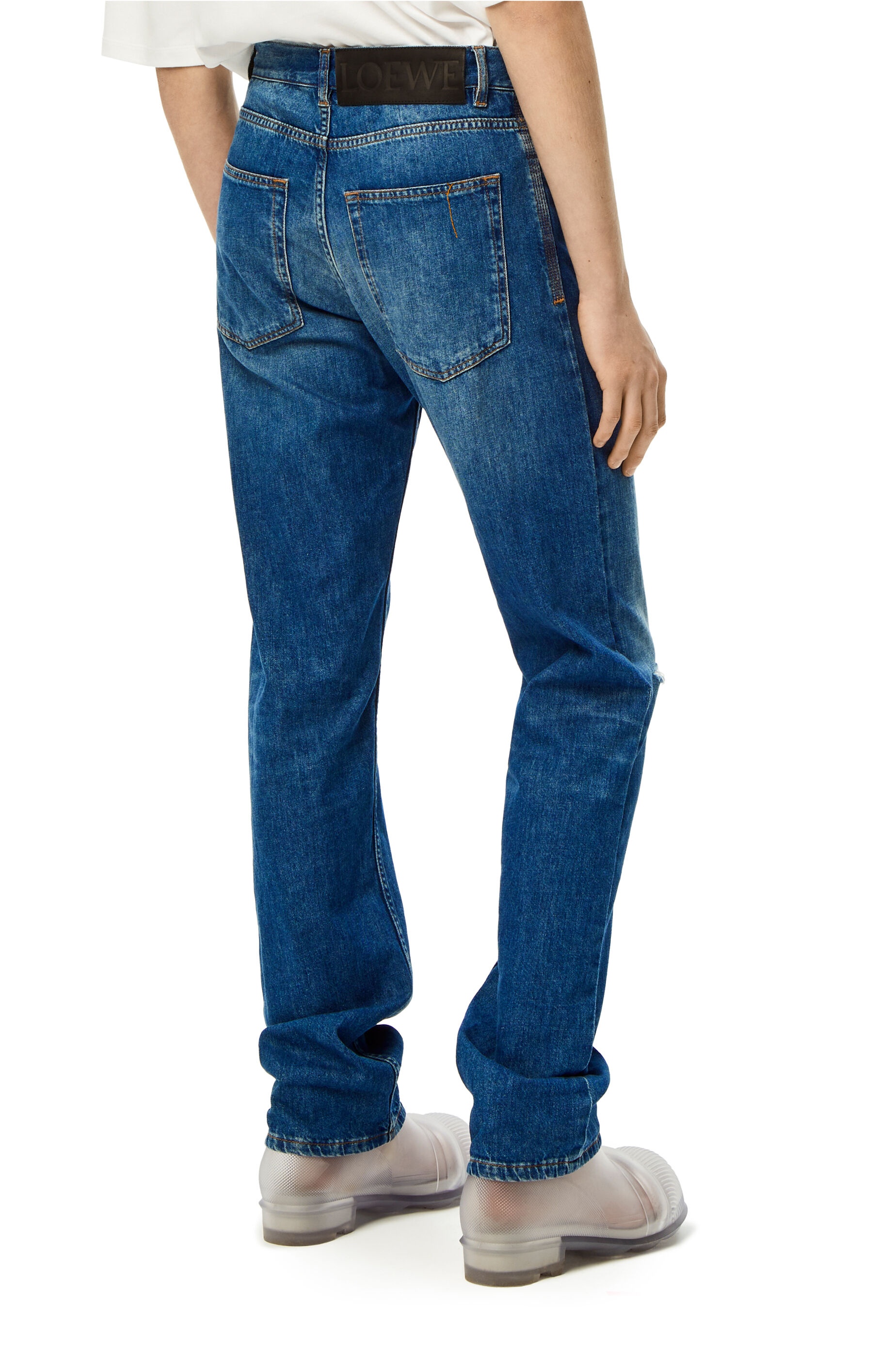 Jeans in washed denim - 4