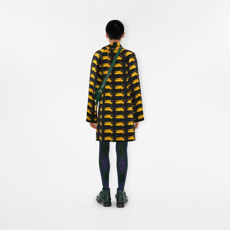 Duck Print Silk Dress 4