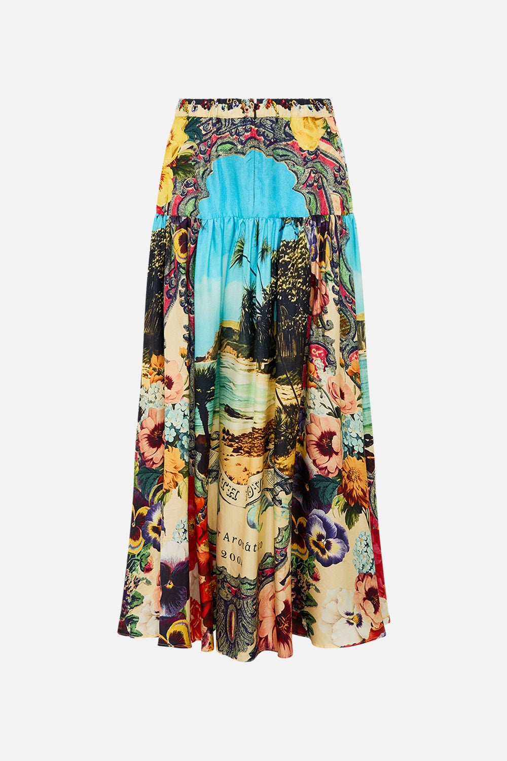 FITTED WAIST GATHERED SKIRT - 7