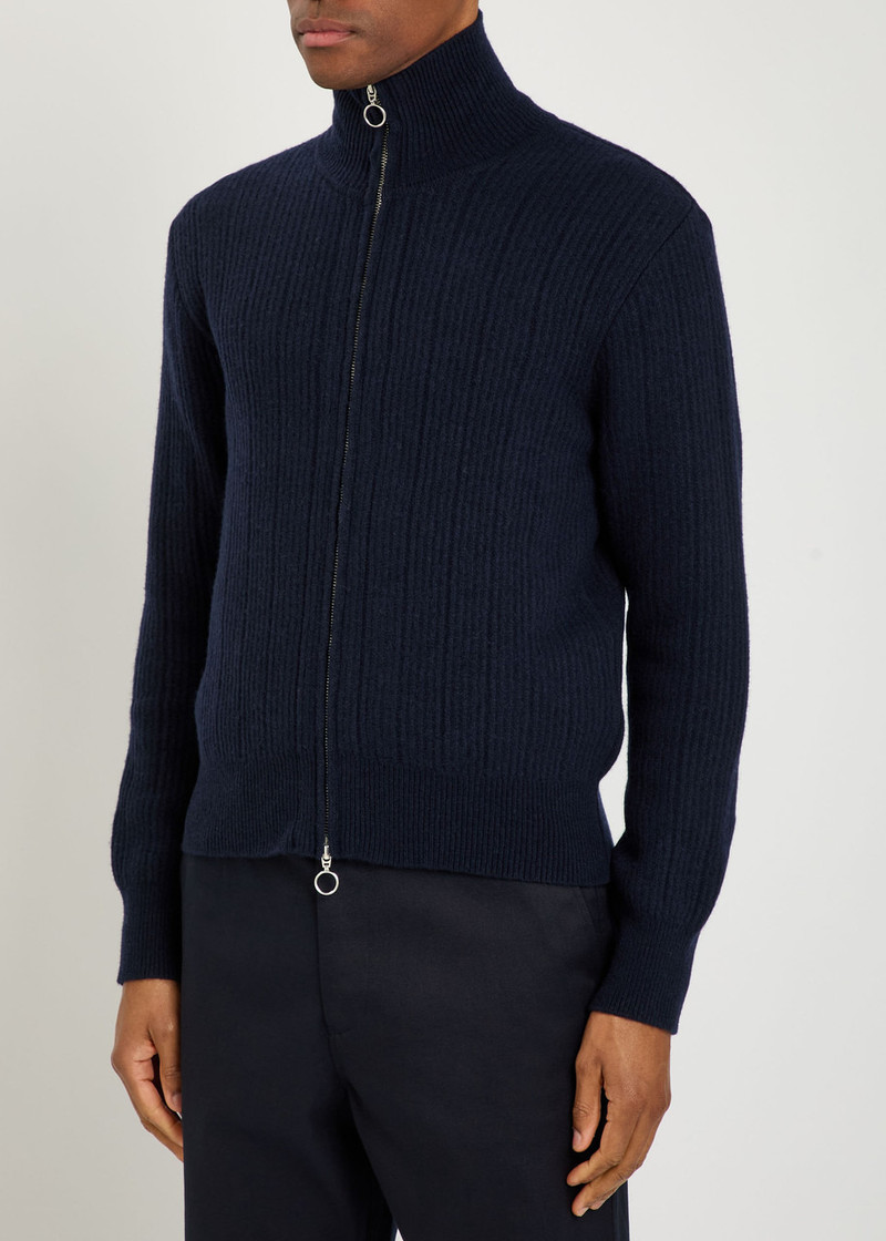 Oliver Spencer Oliver Spencer Overton Ribbed Merino Wool Cardigan outlook