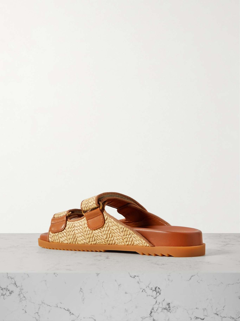 Moritz grosgrain-trimmed raffia sandals 3