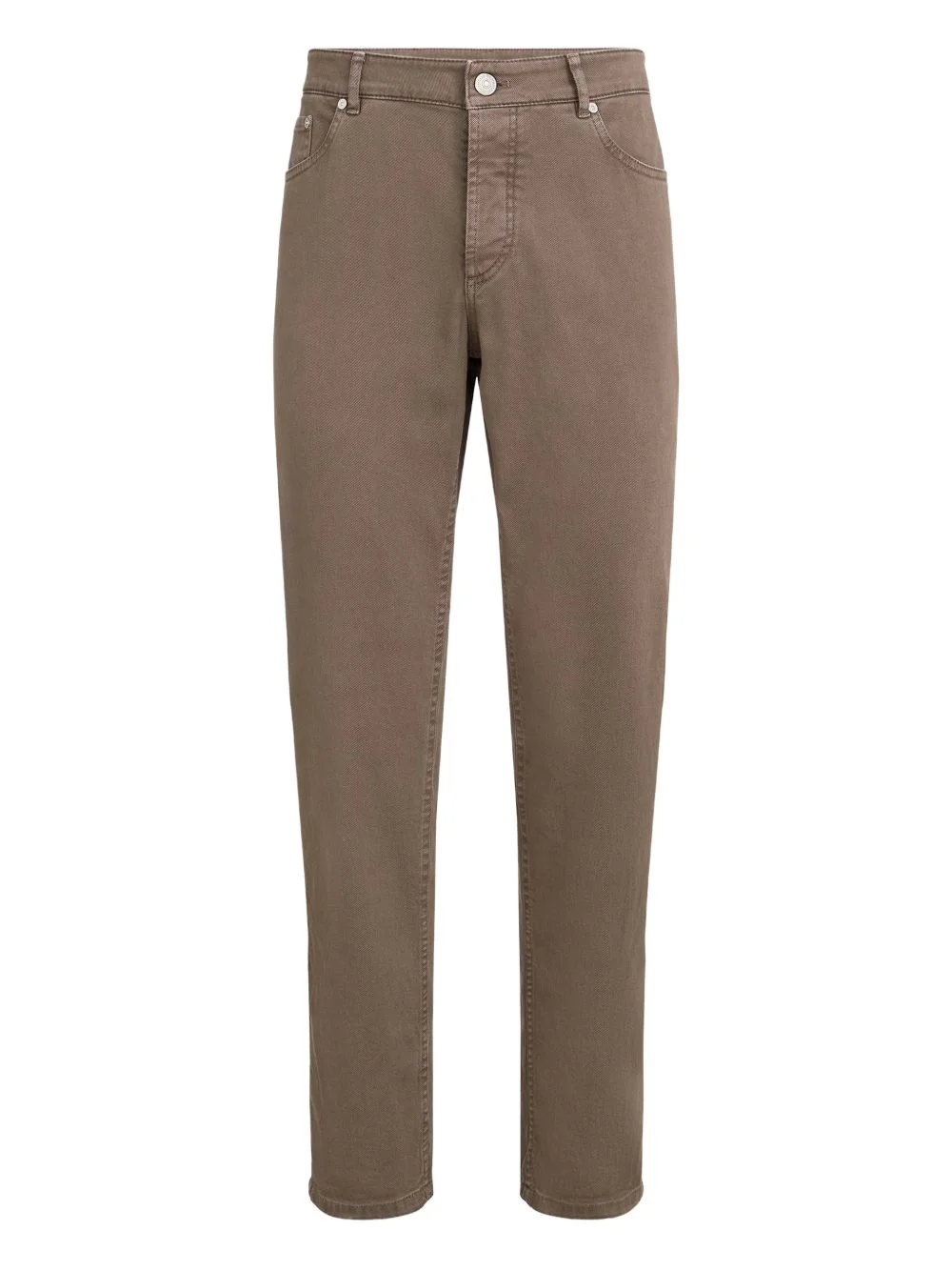 five-pocket button-fastening trousers - 1