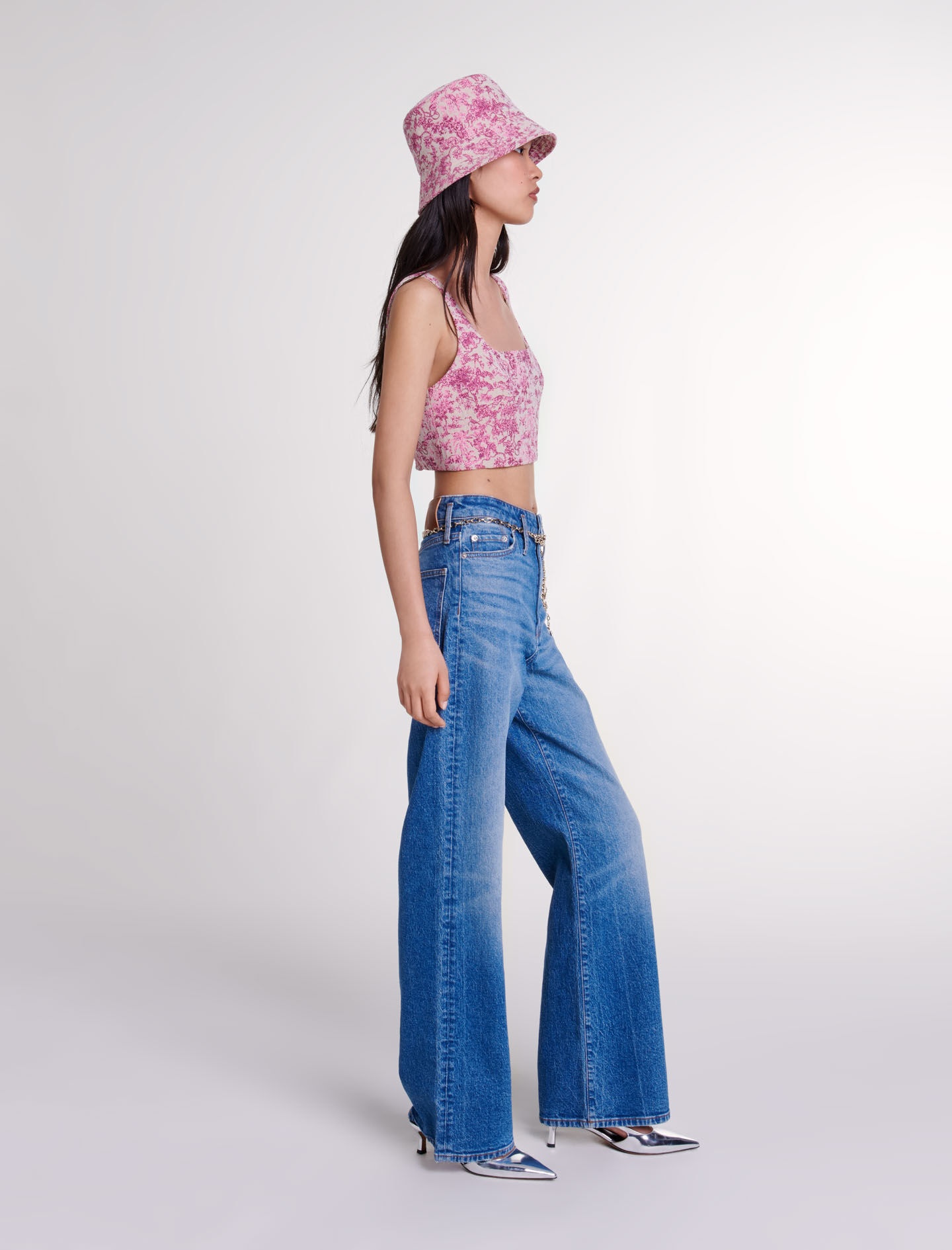 Toile de Jouy crop top - 3