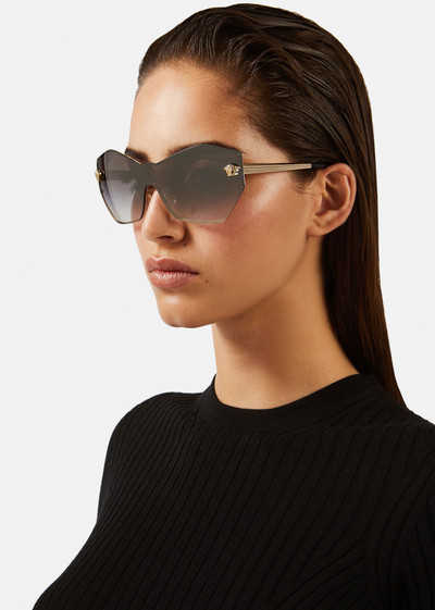 VERSACE Glam Medusa Shield Sunglasses outlook