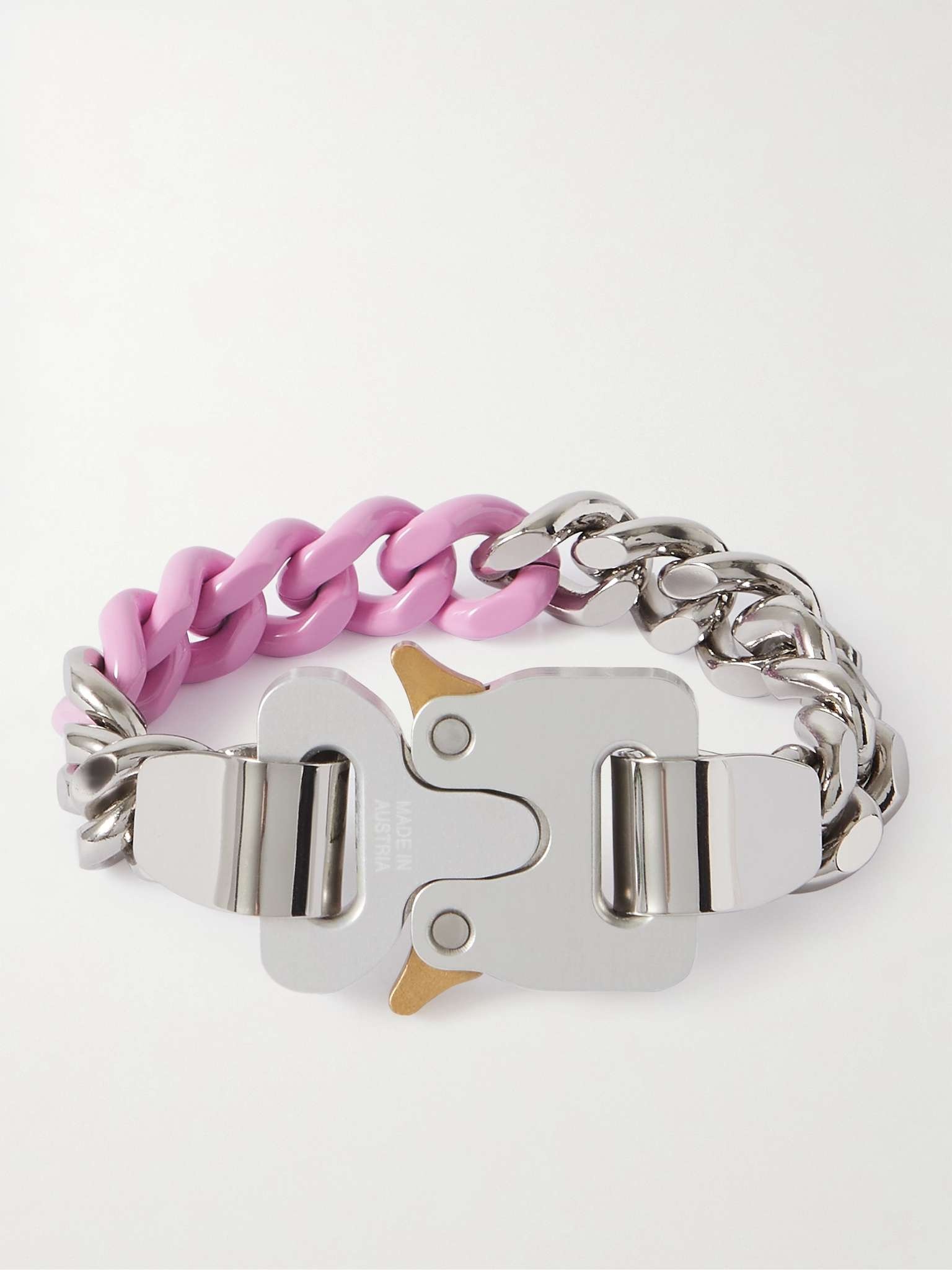 Silver-Tone and Enamel Bracelet - 1