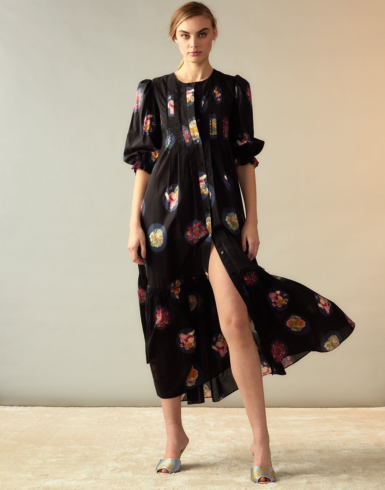 Moonlit Fleur Voile Dress - 3