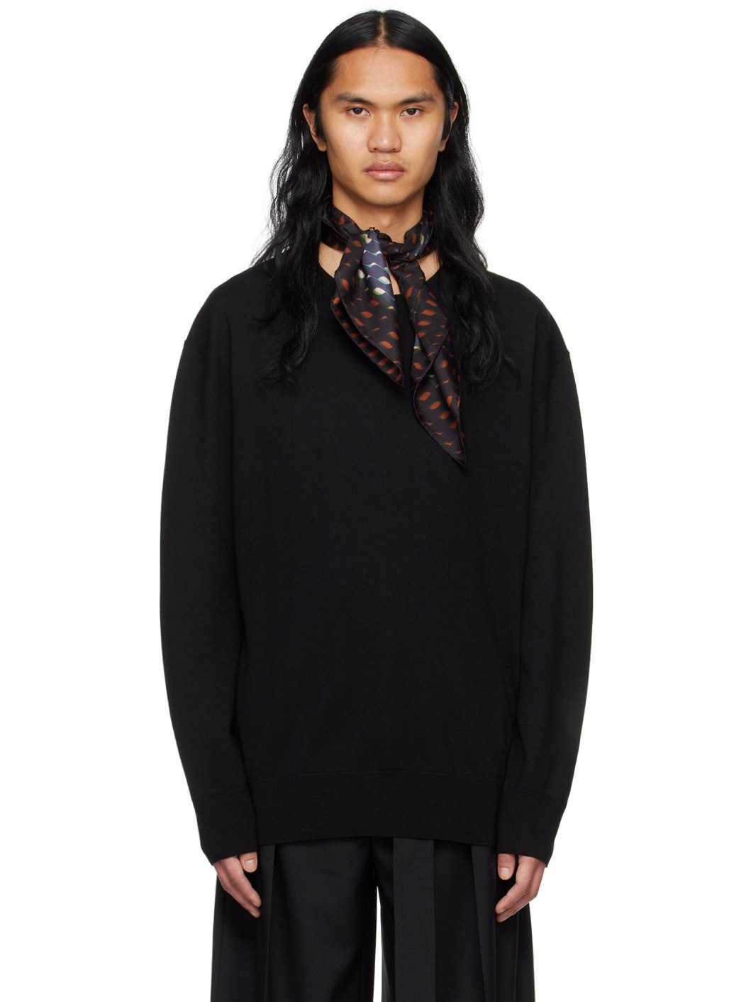 Black Crewneck Sweater - 1