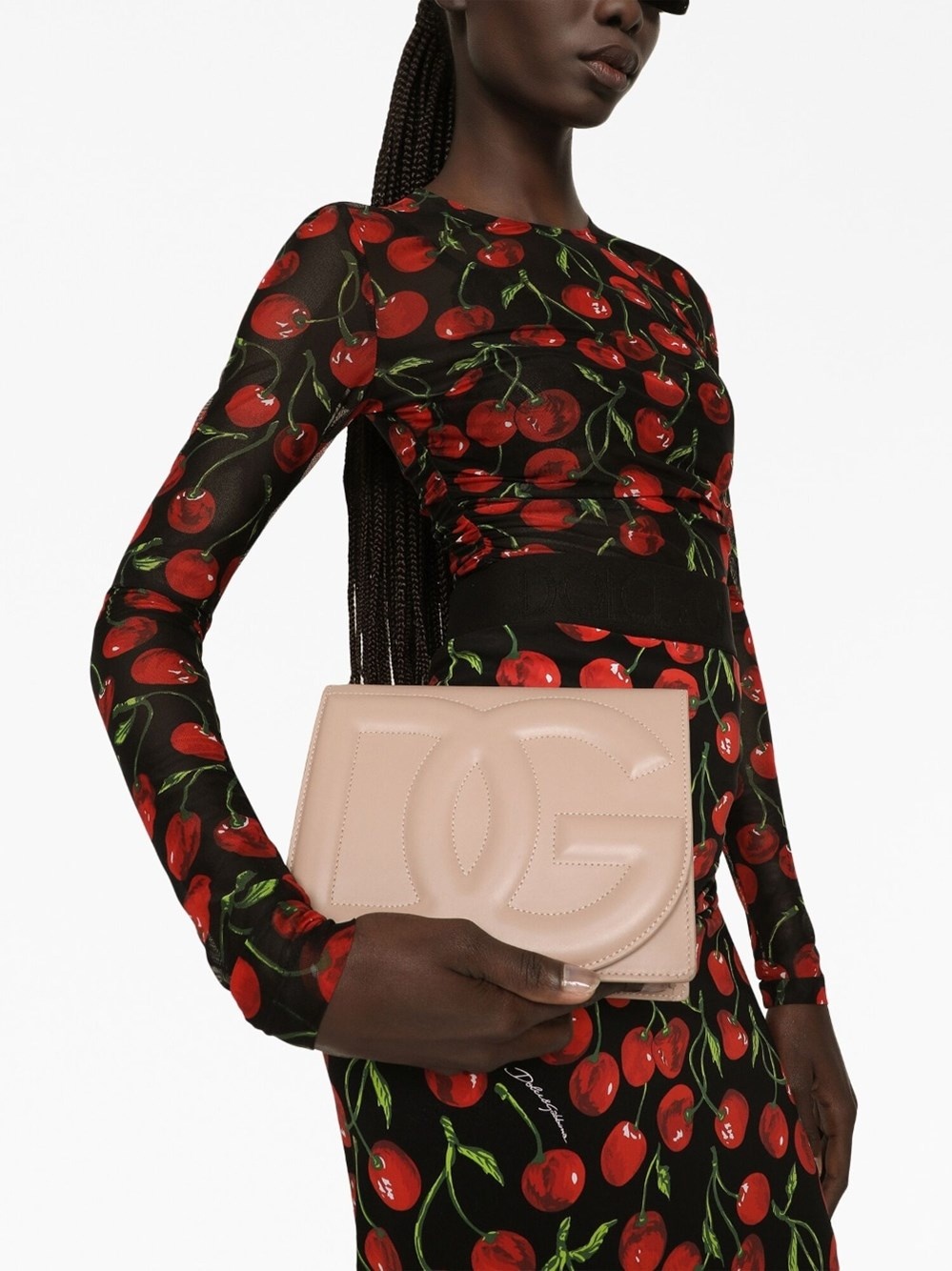 DG Logo leather crossbody bag - 4